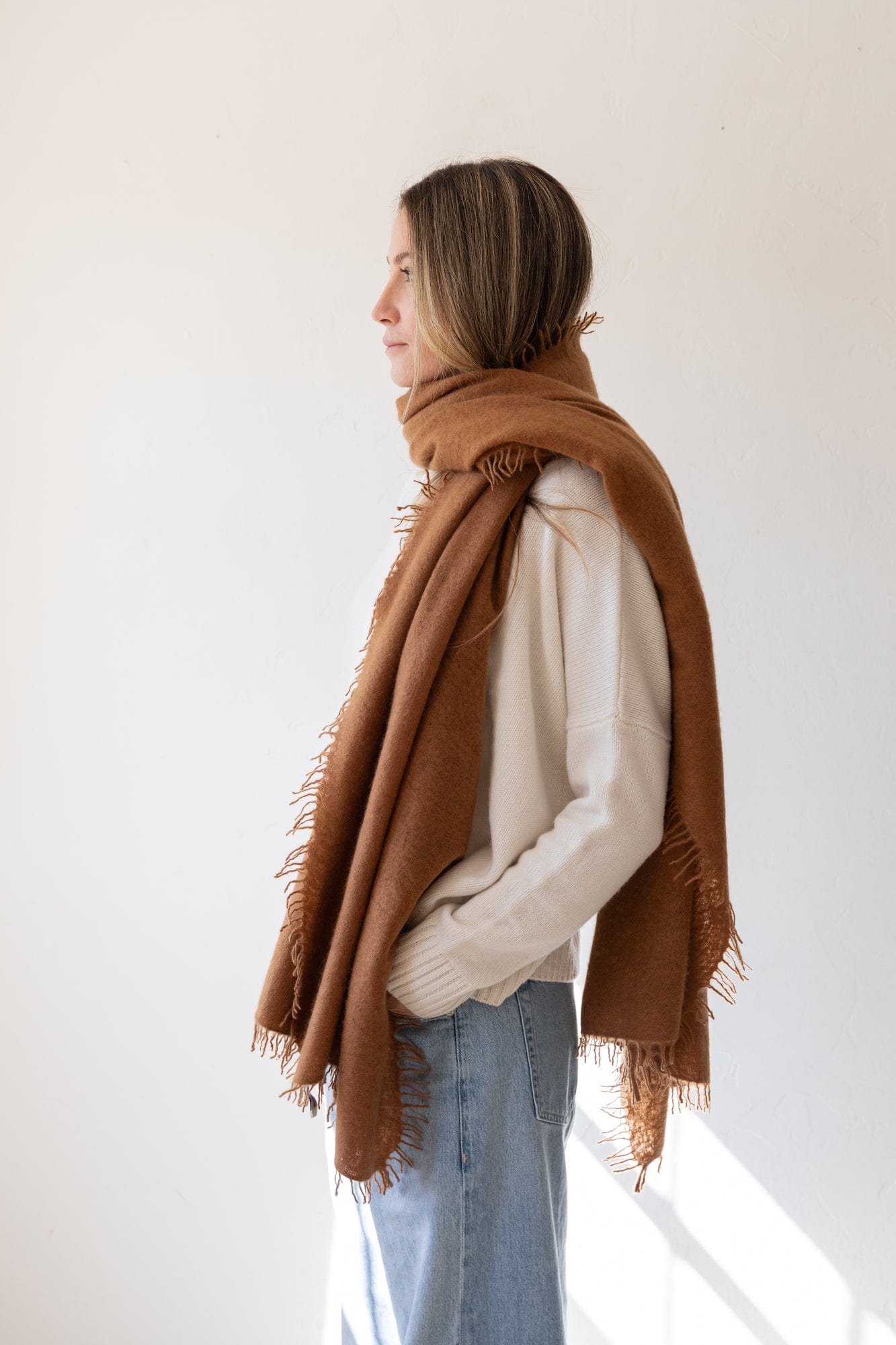 Organic John Patrick Scarves Vicuna Cashmere Felted Scarf by Organic by John Patrick