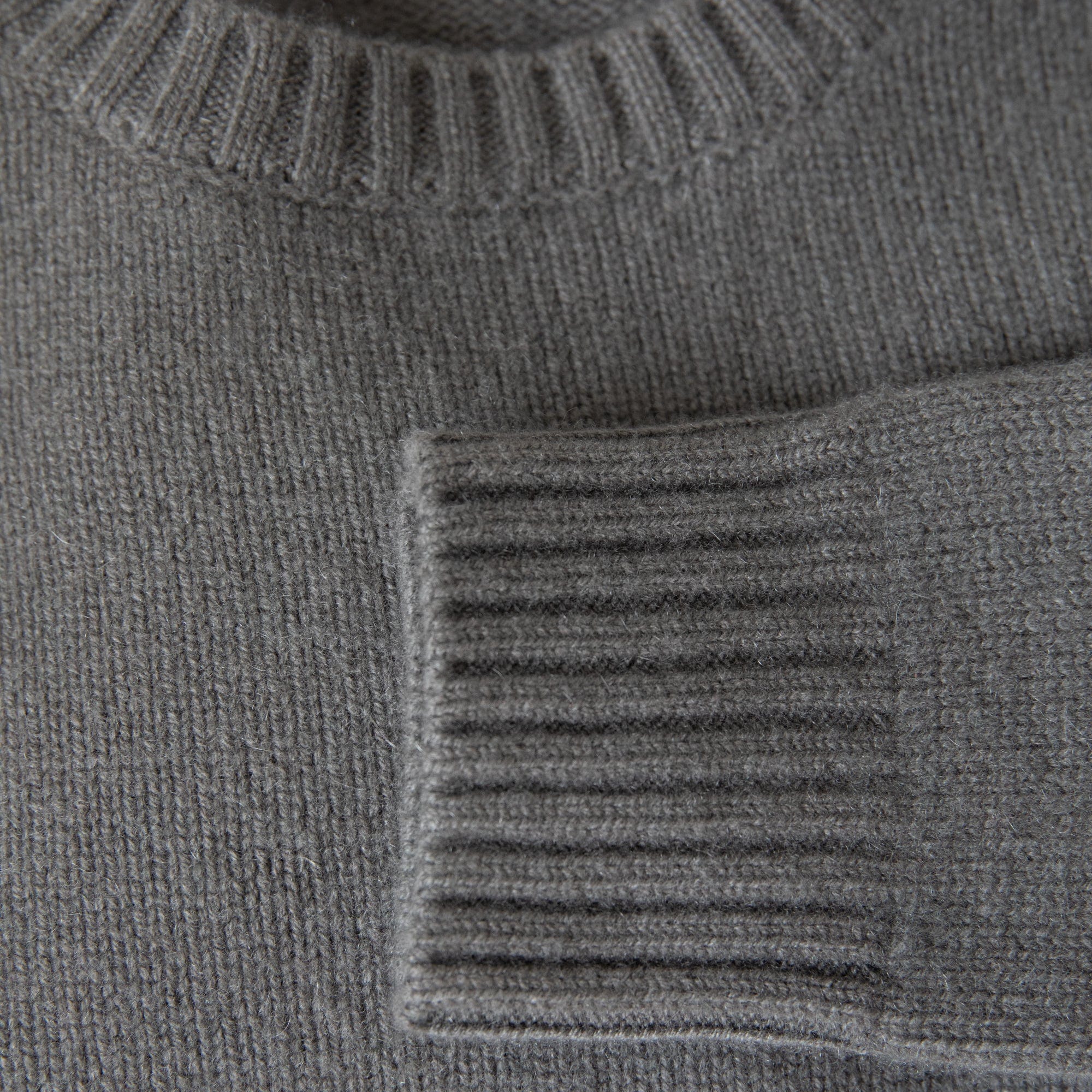 Organic John Patrick Sweaters Anthracite / X-Small Cashmere Wide Pullover by Organic John Patrick