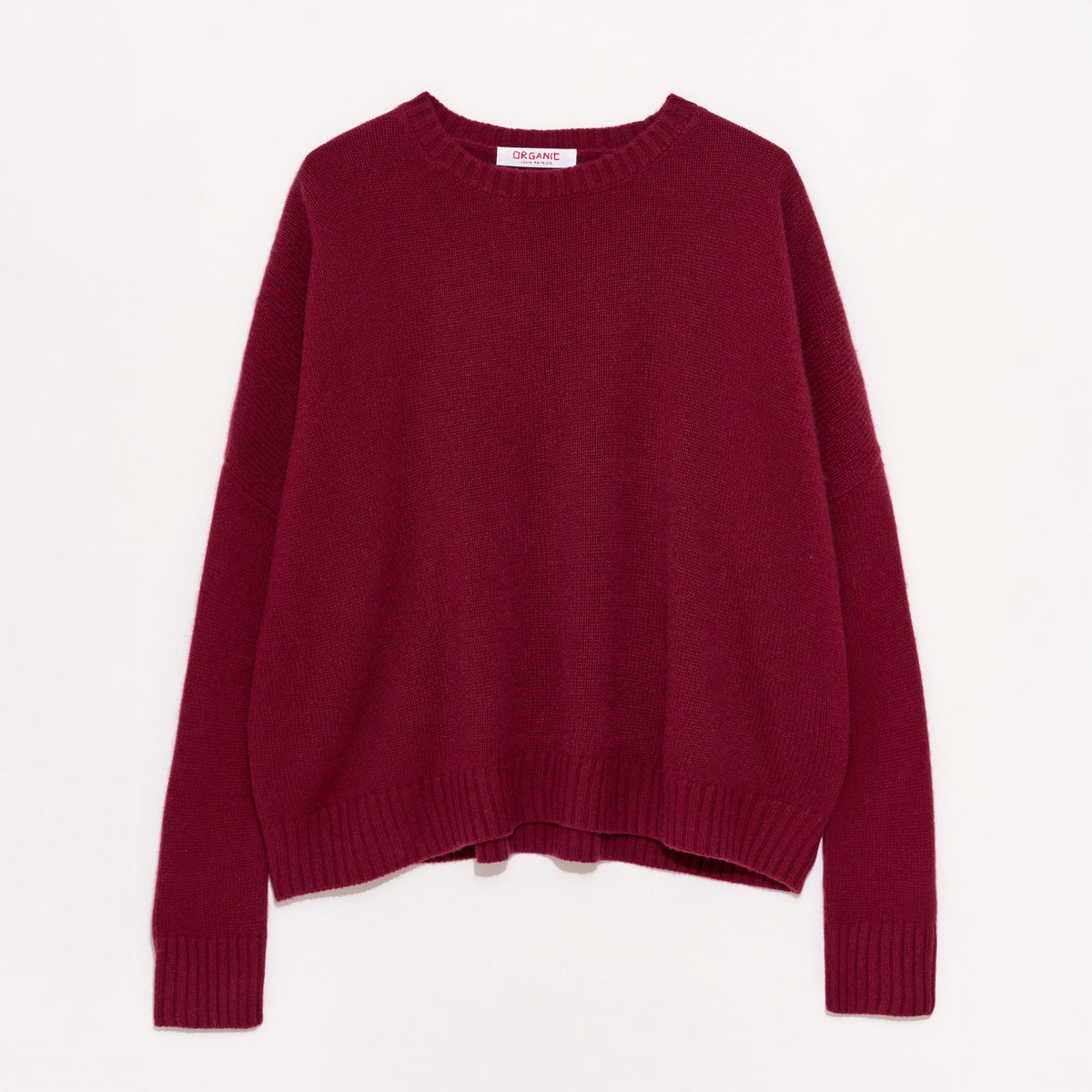 Organic John Patrick Sweaters Berry / X-Small Cashmere Wide Pullover by Organic John Patrick