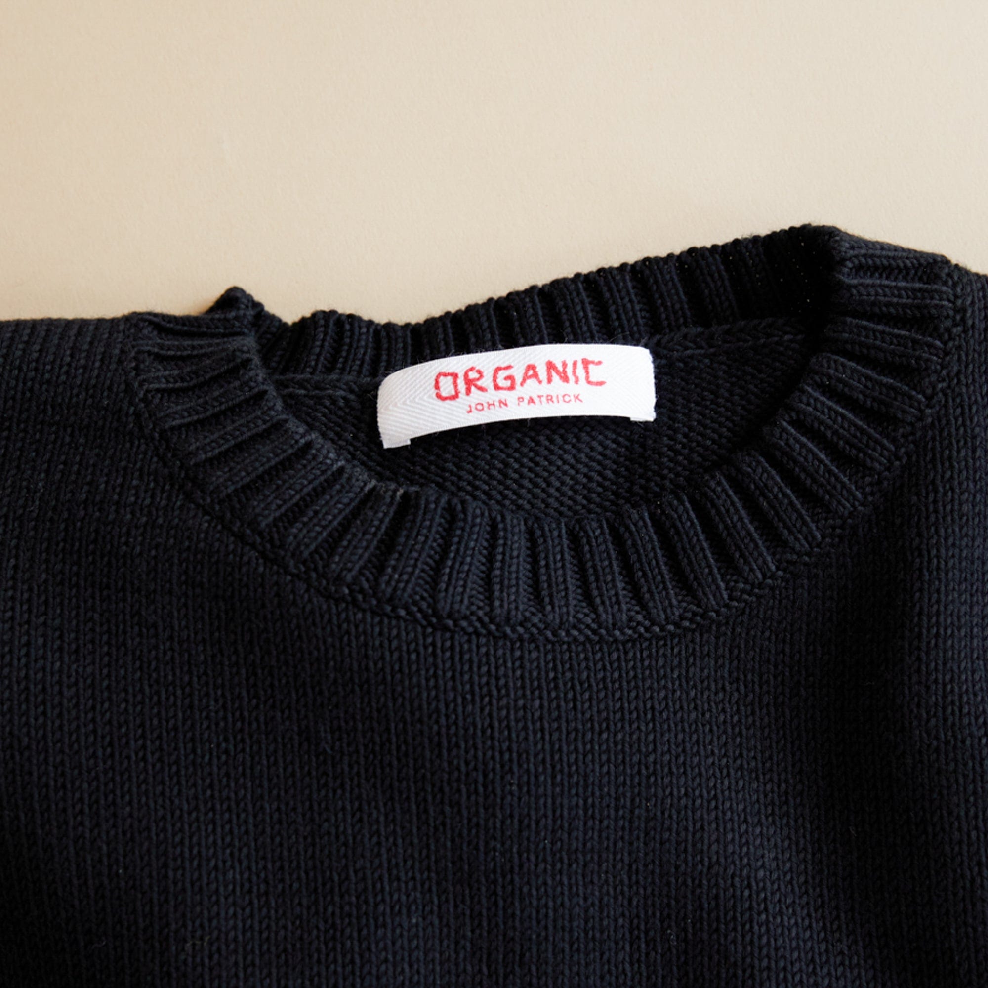 Organic John Patrick Sweaters Black / X-Small Cotton Wide Pullover by Organic by John Patrick