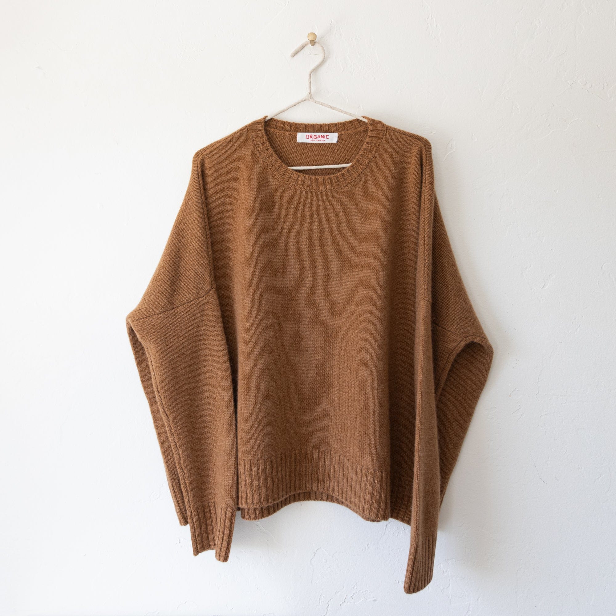 Organic John Patrick Sweaters Cashmere Wide Pullover by Organic John Patrick in Vicuna