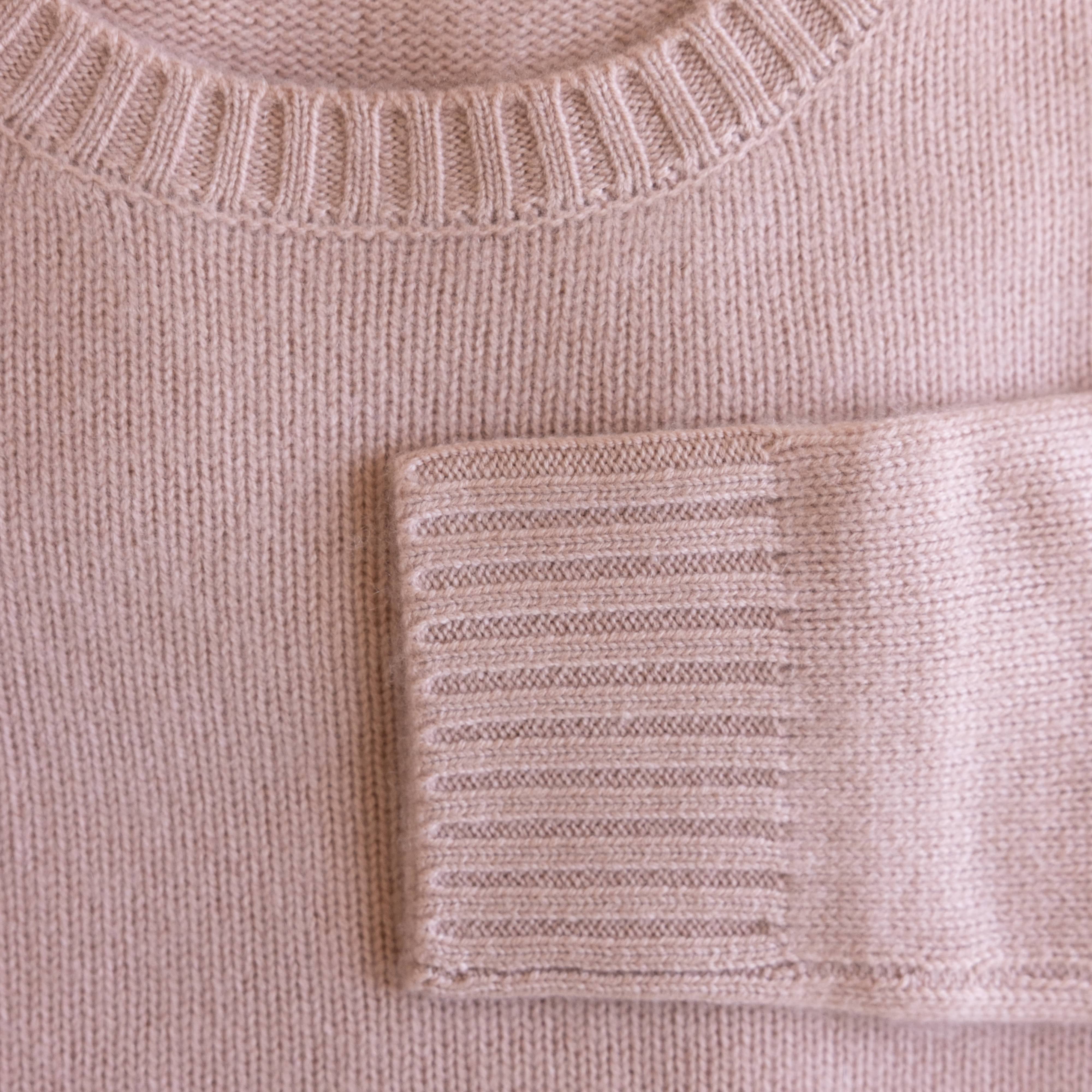 Organic John Patrick Sweaters Dusty Pink / X-Small Cashmere Wide Pullover by Organic John Patrick