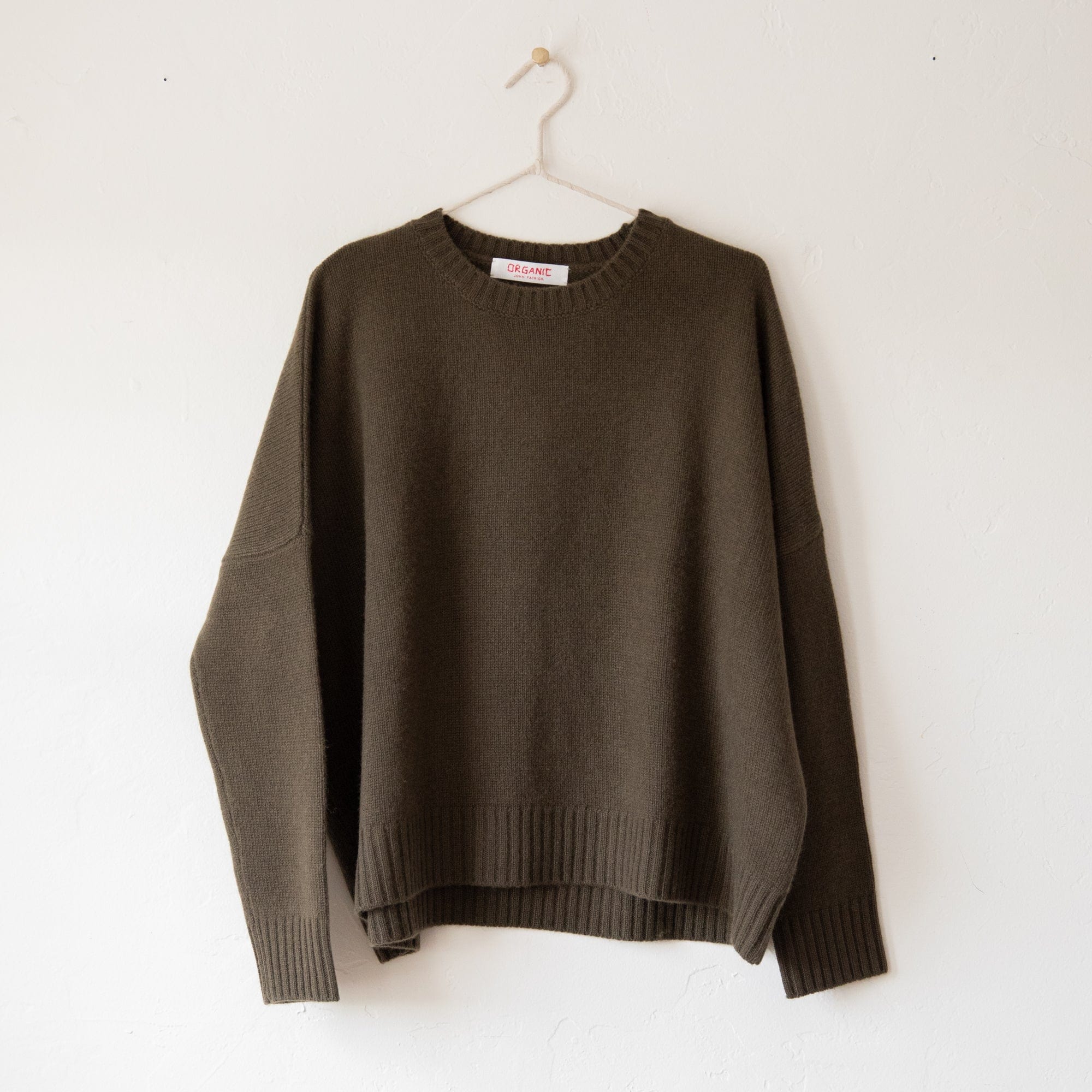 Organic John Patrick Sweaters Fern / X-Small Cashmere Wide Pullover by Organic John Patrick