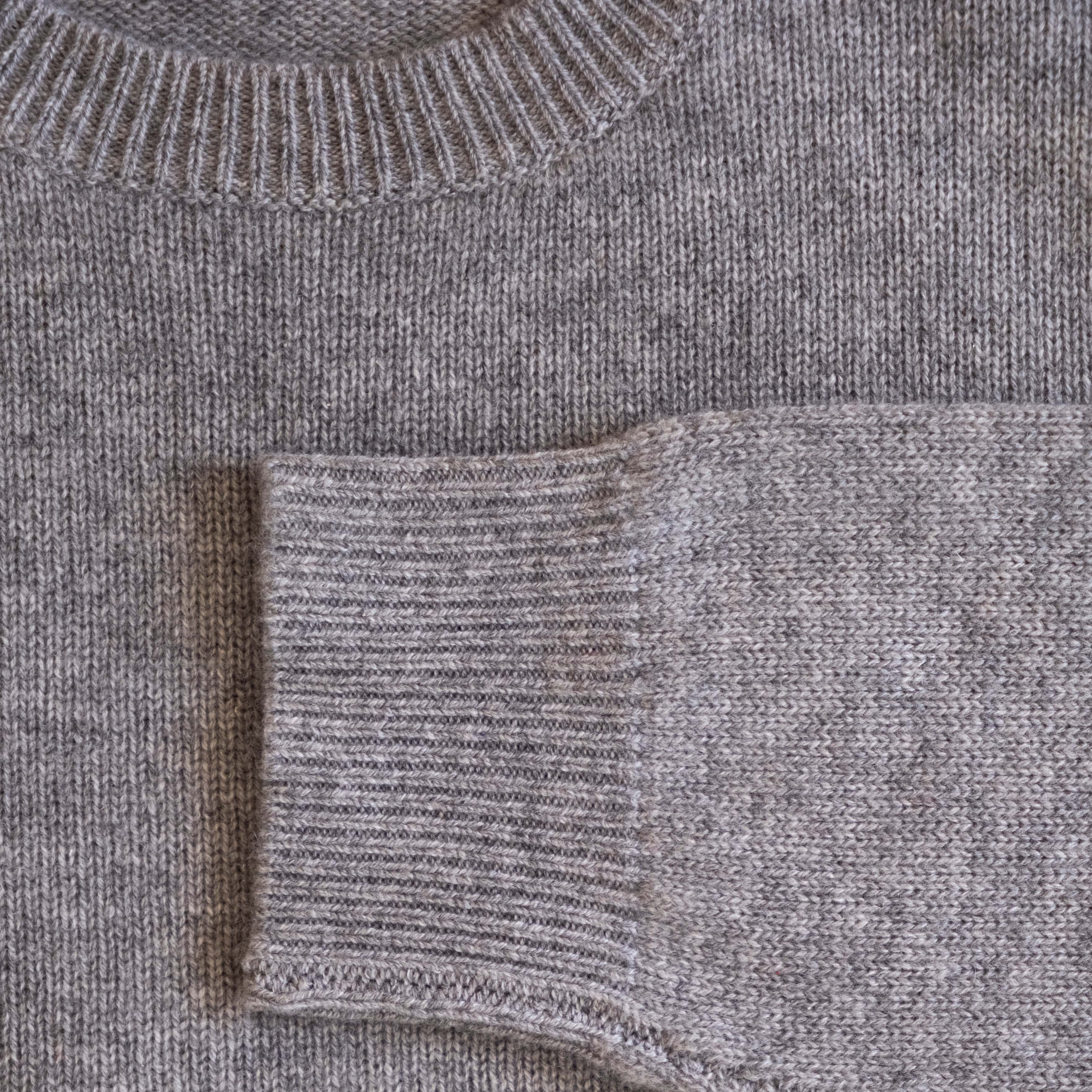 Organic John Patrick Sweaters Gray Melange Unisex Cashmere Pullover by Organic John Patrick