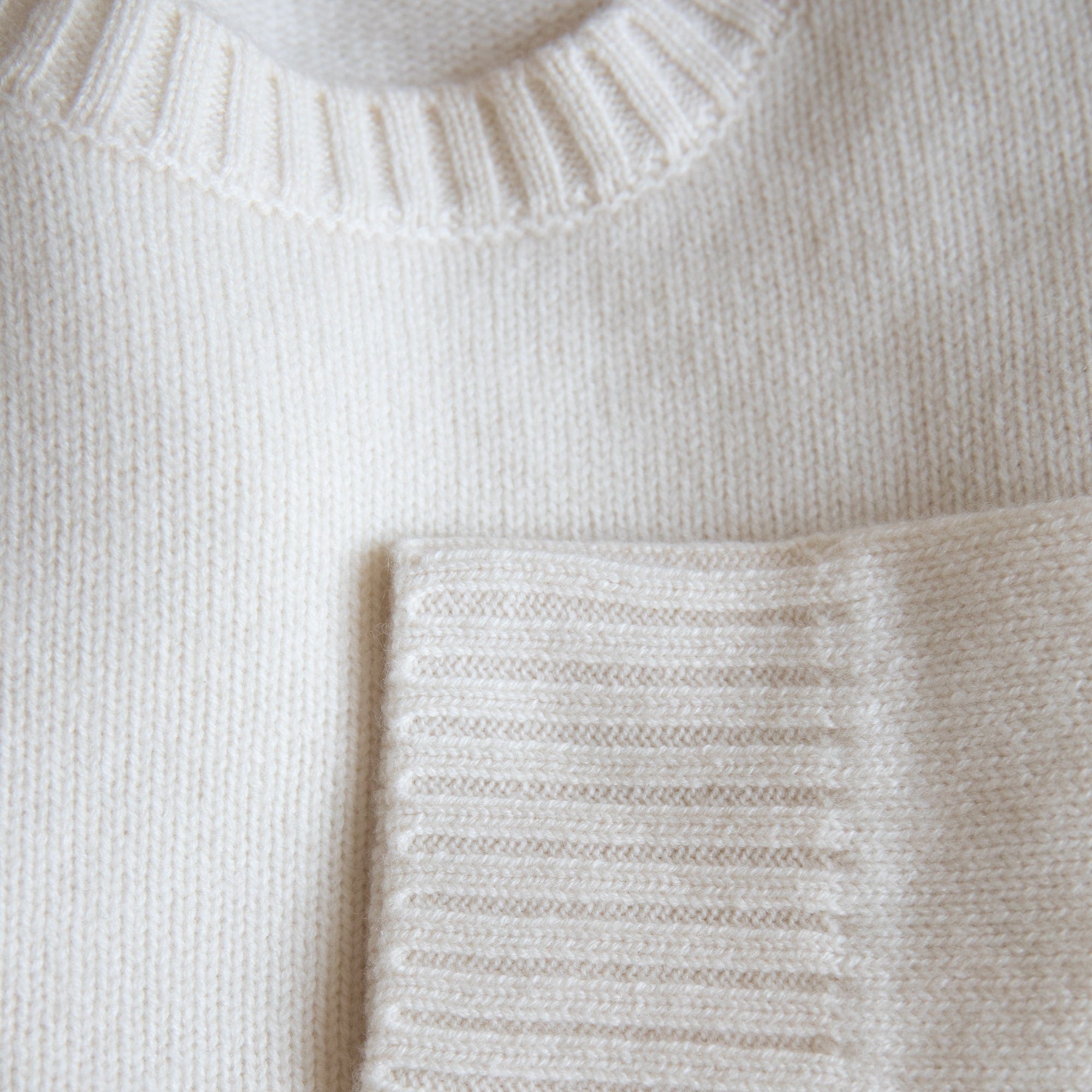 ゆみぞー　Ｐニット　ホワイト Cashmere Wide Pullover | Organic John Patrick | +COOP LA