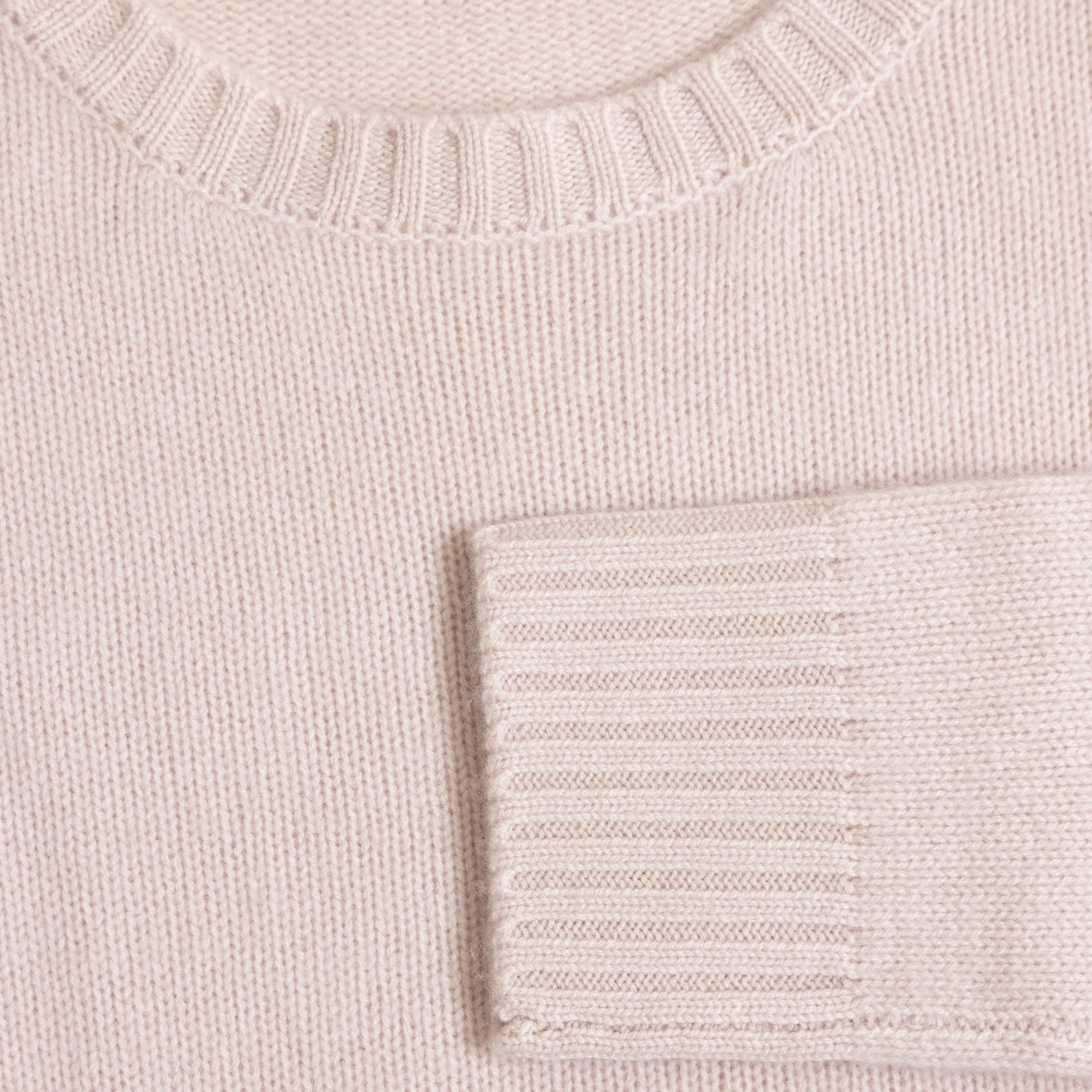 Organic John Patrick Sweaters Oyster / X-Small Cashmere Wide Pullover by Organic John Patrick