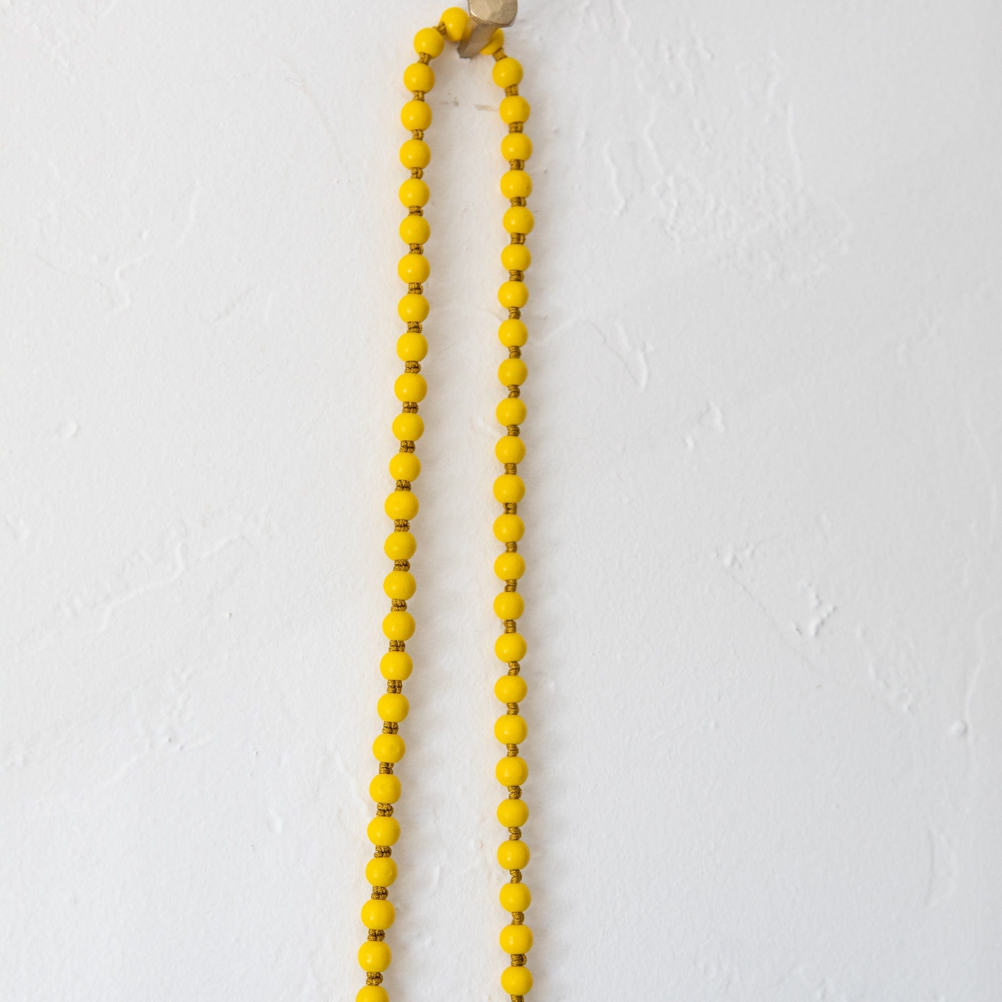 Ossa New York Tech Accessories Crossbody Phone Cord in Yellow Wooden Beads