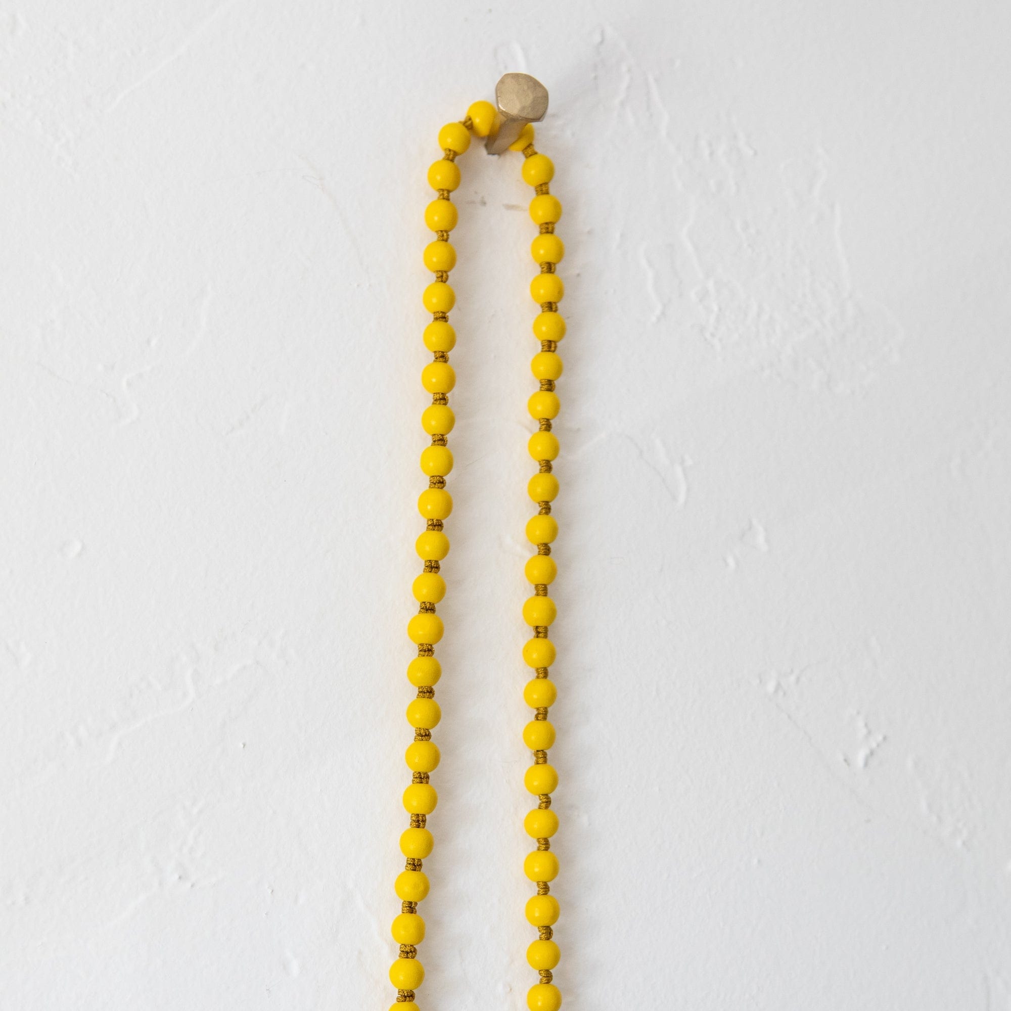 Ossa New York Tech Accessories Crossbody Phone Cord in Yellow Wooden Beads