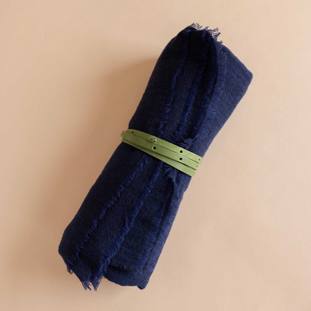 Oyuna Blankets + Throws Indigo Cashmere Travel Throw