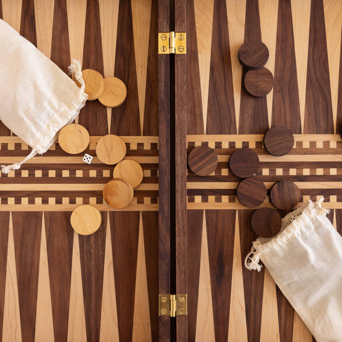 Paz Mastora Games Handmade Wooden Backgammon Set