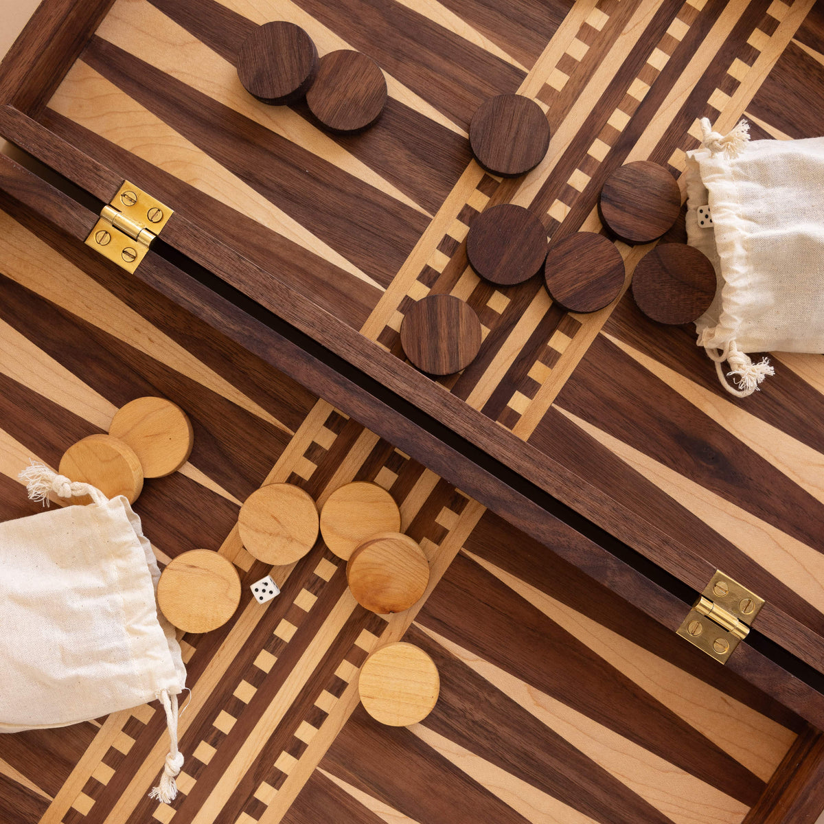 Paz Mastora Games Handmade Wooden Backgammon Set