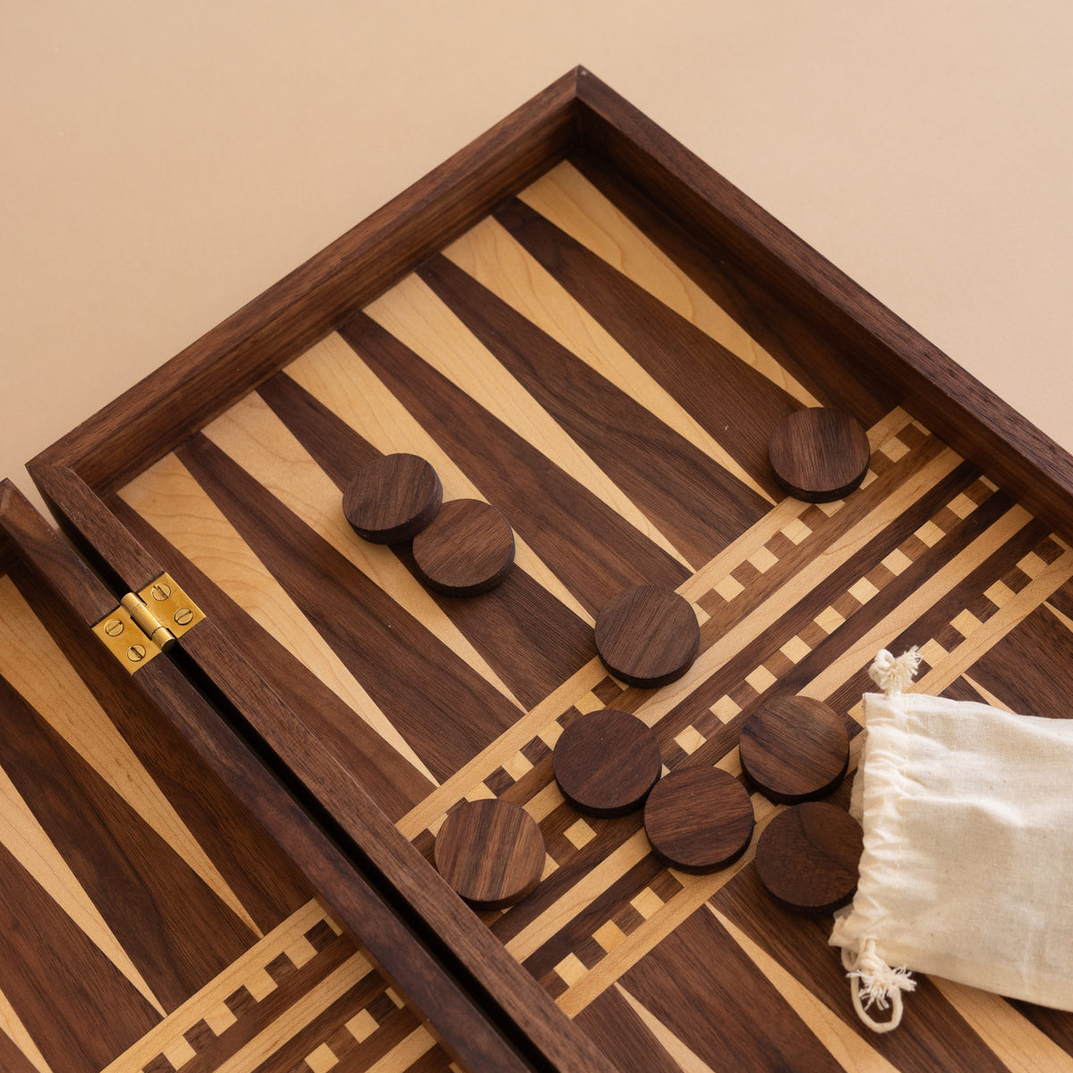 Paz Mastora Games Handmade Wooden Backgammon Set