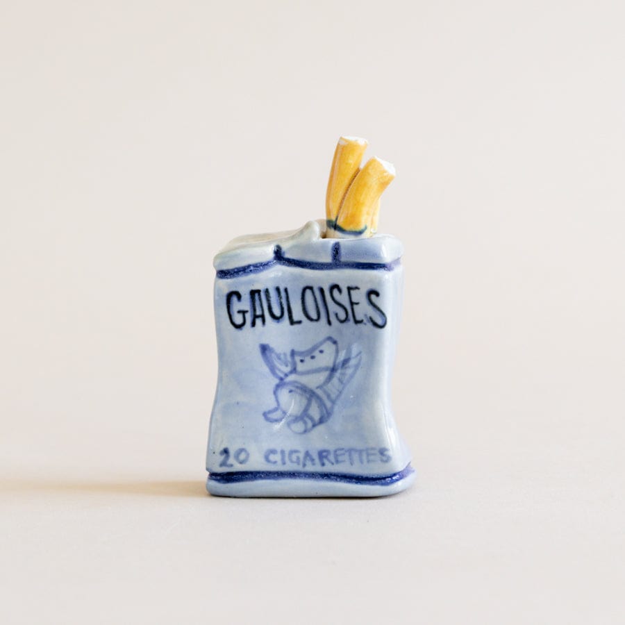 Pot Lady Objects Ceramic Cigarettes Gauloises