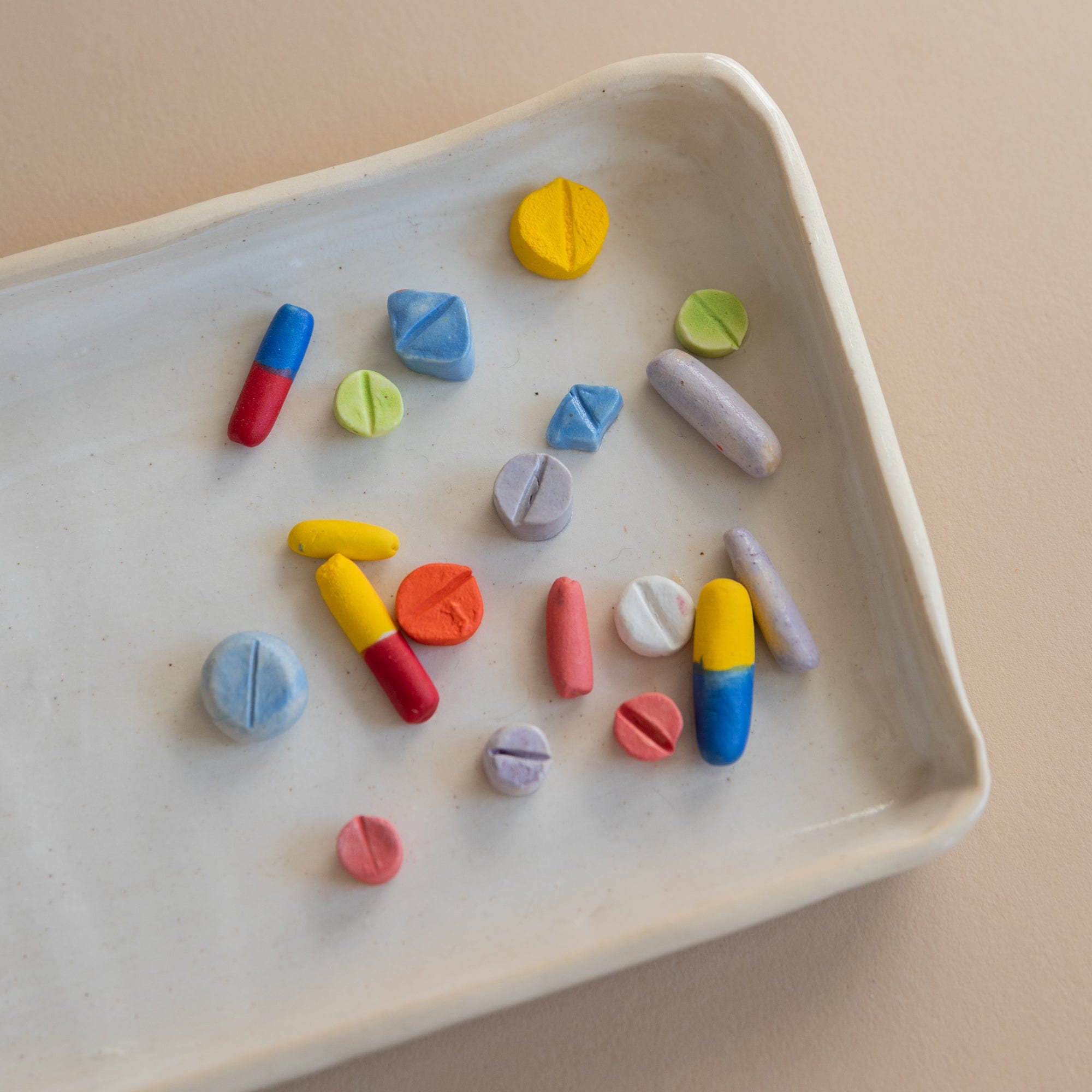 Pot Lady Objects Ceramic Pill Plate