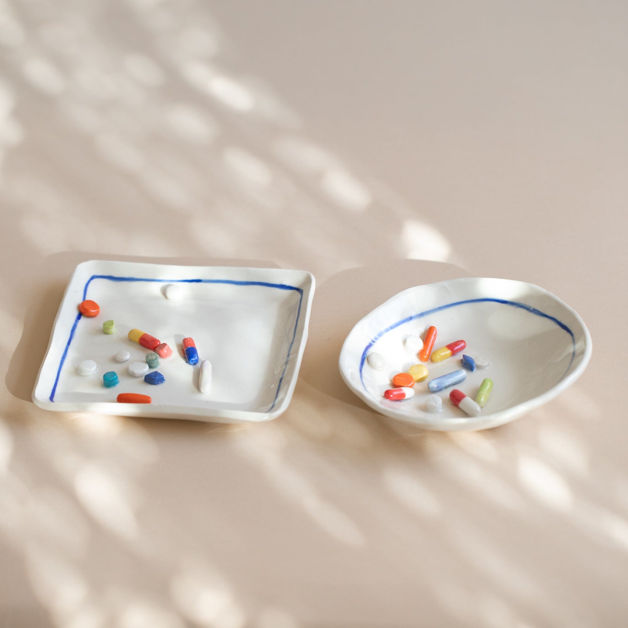 Pot Lady Objects Ceramic Pill Plate