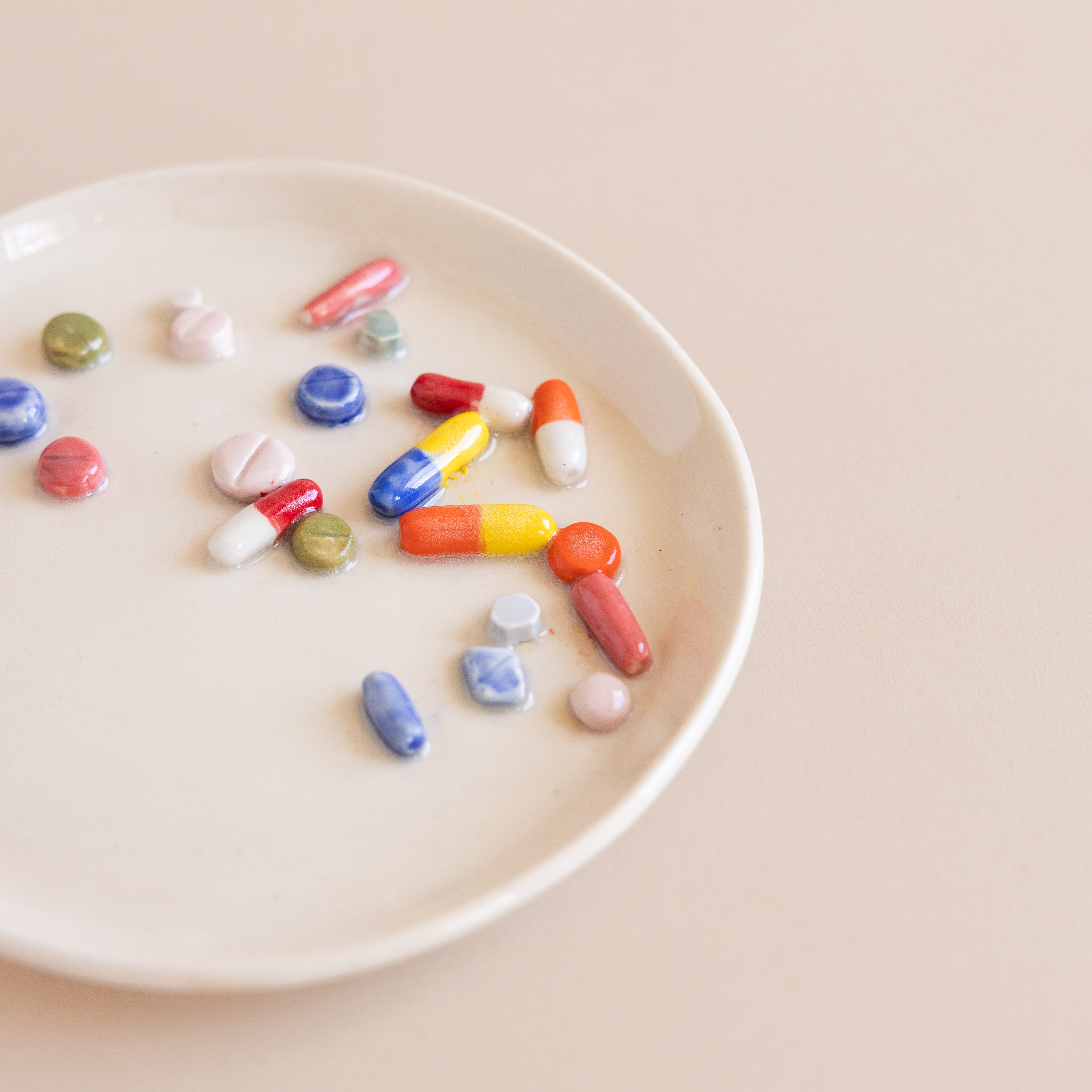 Pot Lady Objects Ceramic Pill Plate
