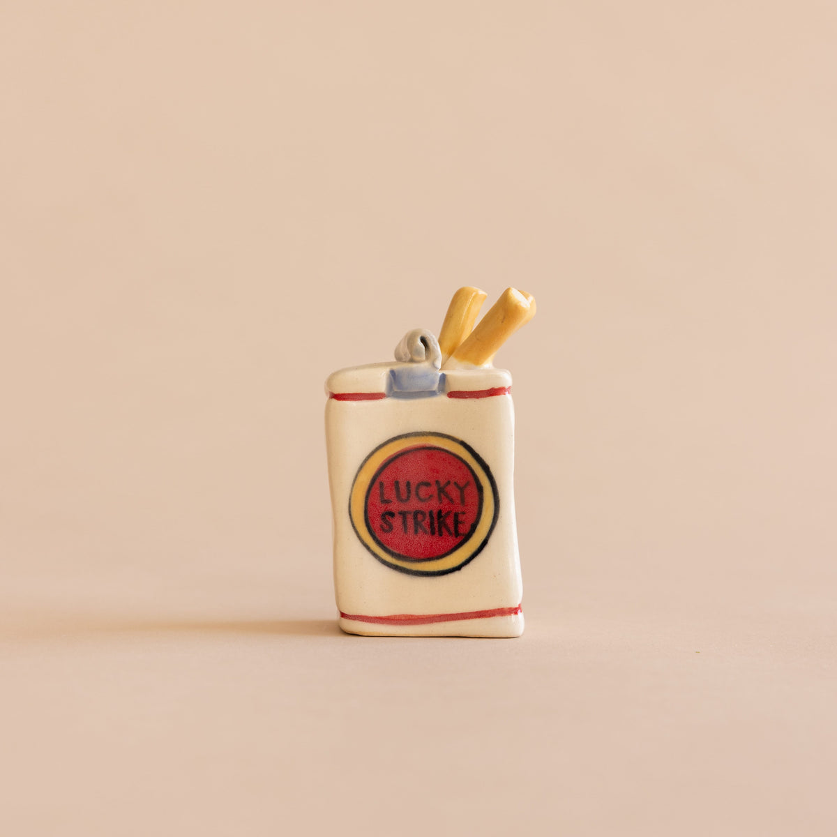 Pot Lady Objects Lucky Strikes Ceramic Cigarettes