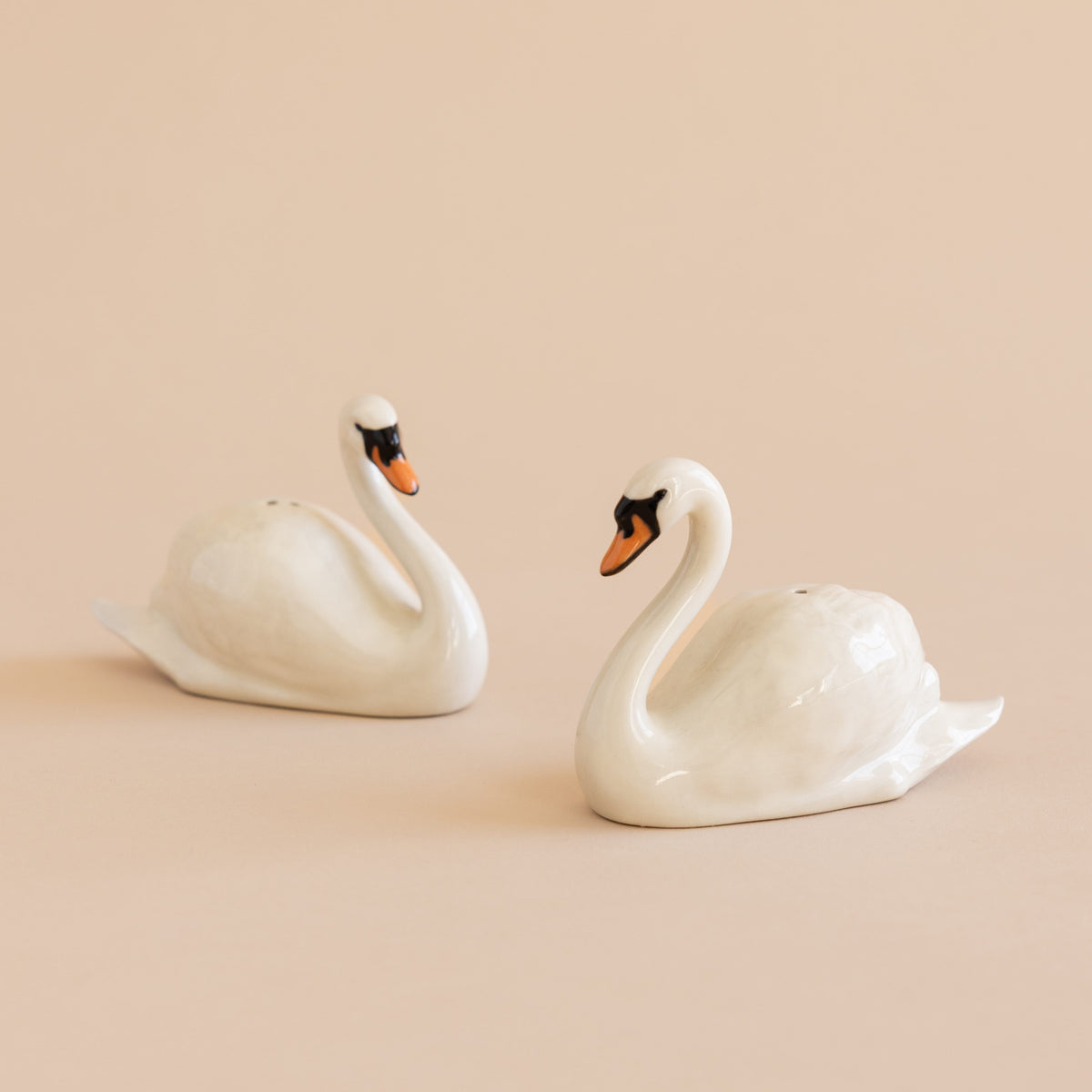 Quail Serveware Swan Salt and Pepper Shakers