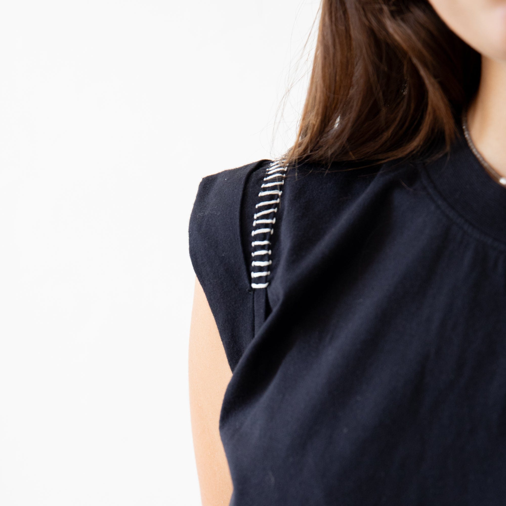 Rachel Comey Tops Black / XS Miles Tee by Rachel Comey
