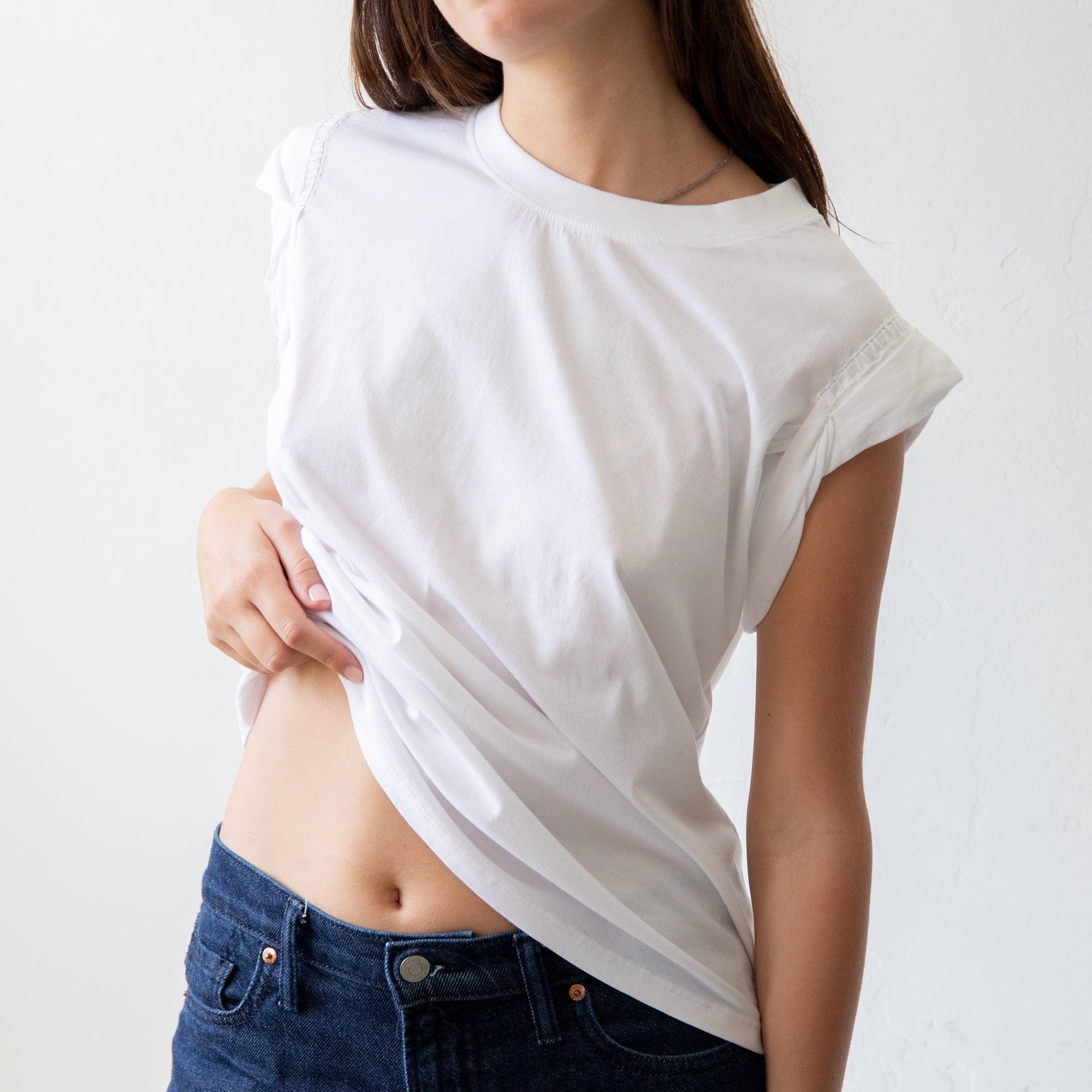 Rachel Comey Tops Ivory / XS Miles Tee by Rachel Comey