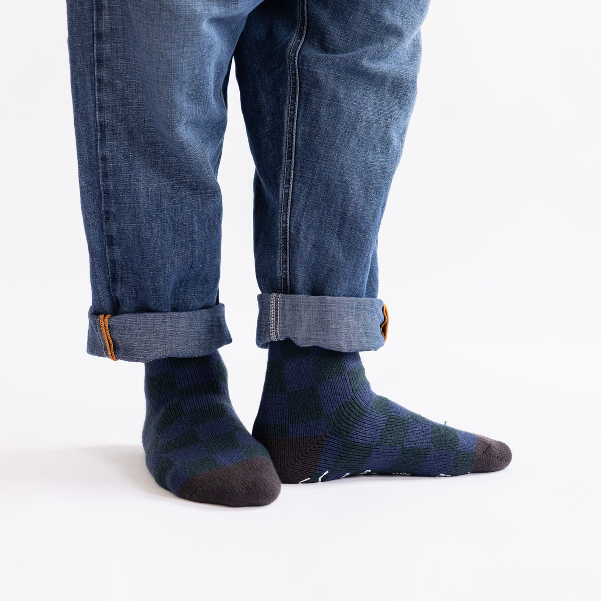 Rototo Socks Rototo Checkerboard Pile Socks