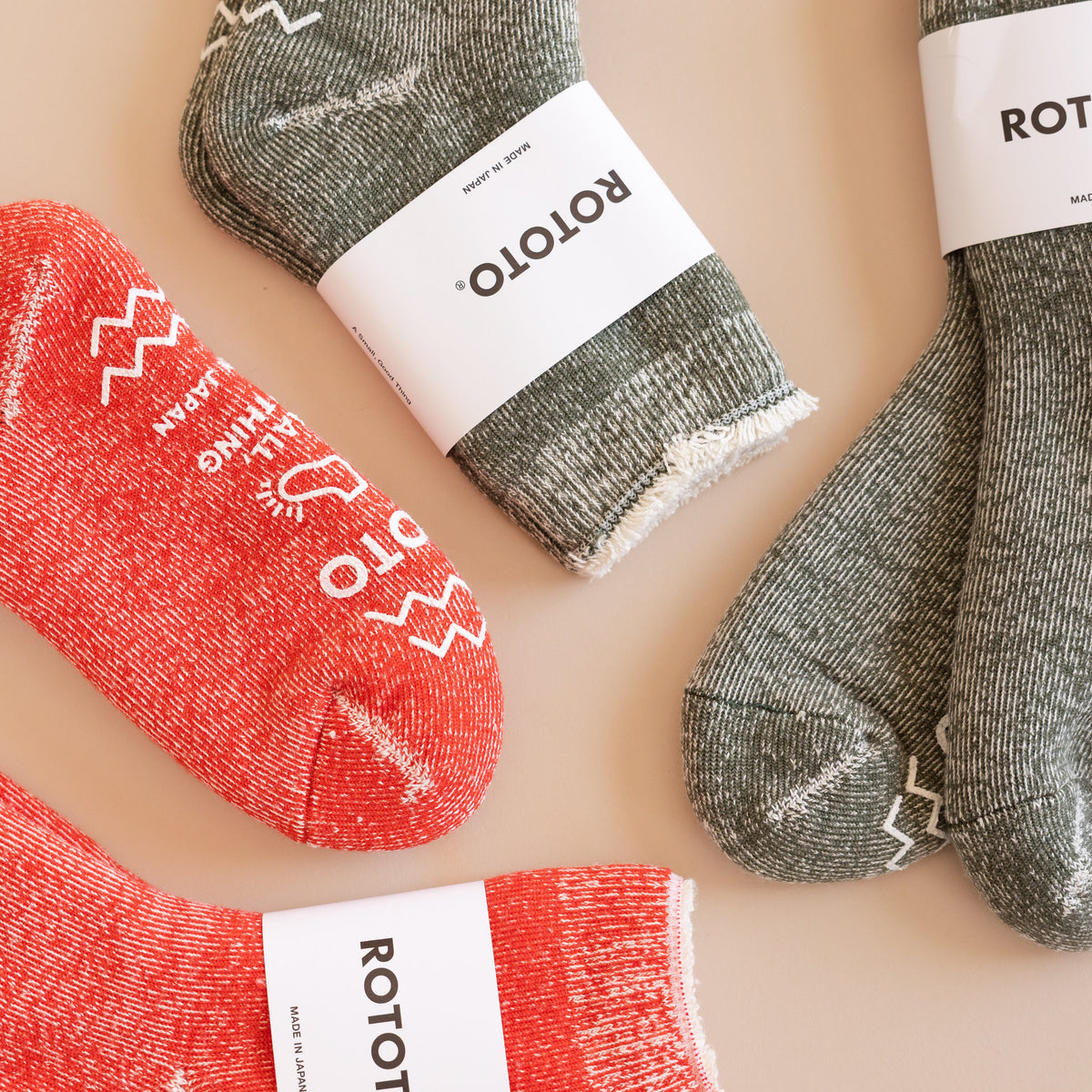 Rototo Socks Rototo Double Face Shaggy Pile Room Socks