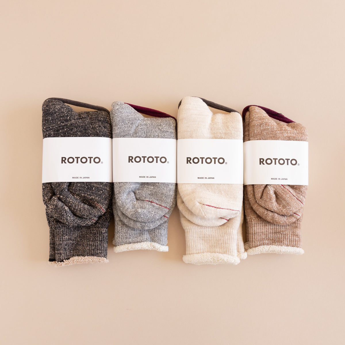 Rototo Socks Rototo Double Faced Crew Socks
