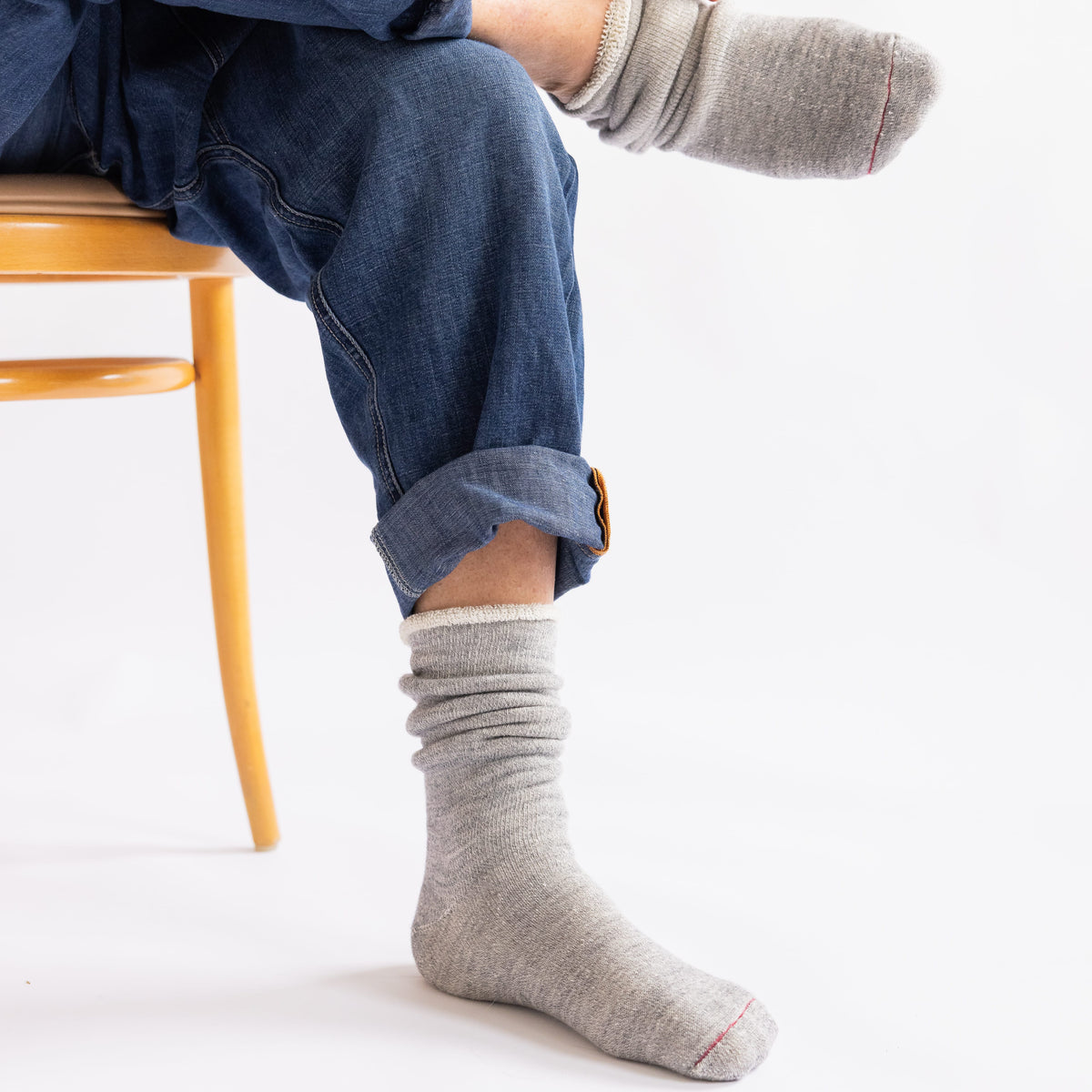 Rototo Socks Rototo Double Faced Crew Socks