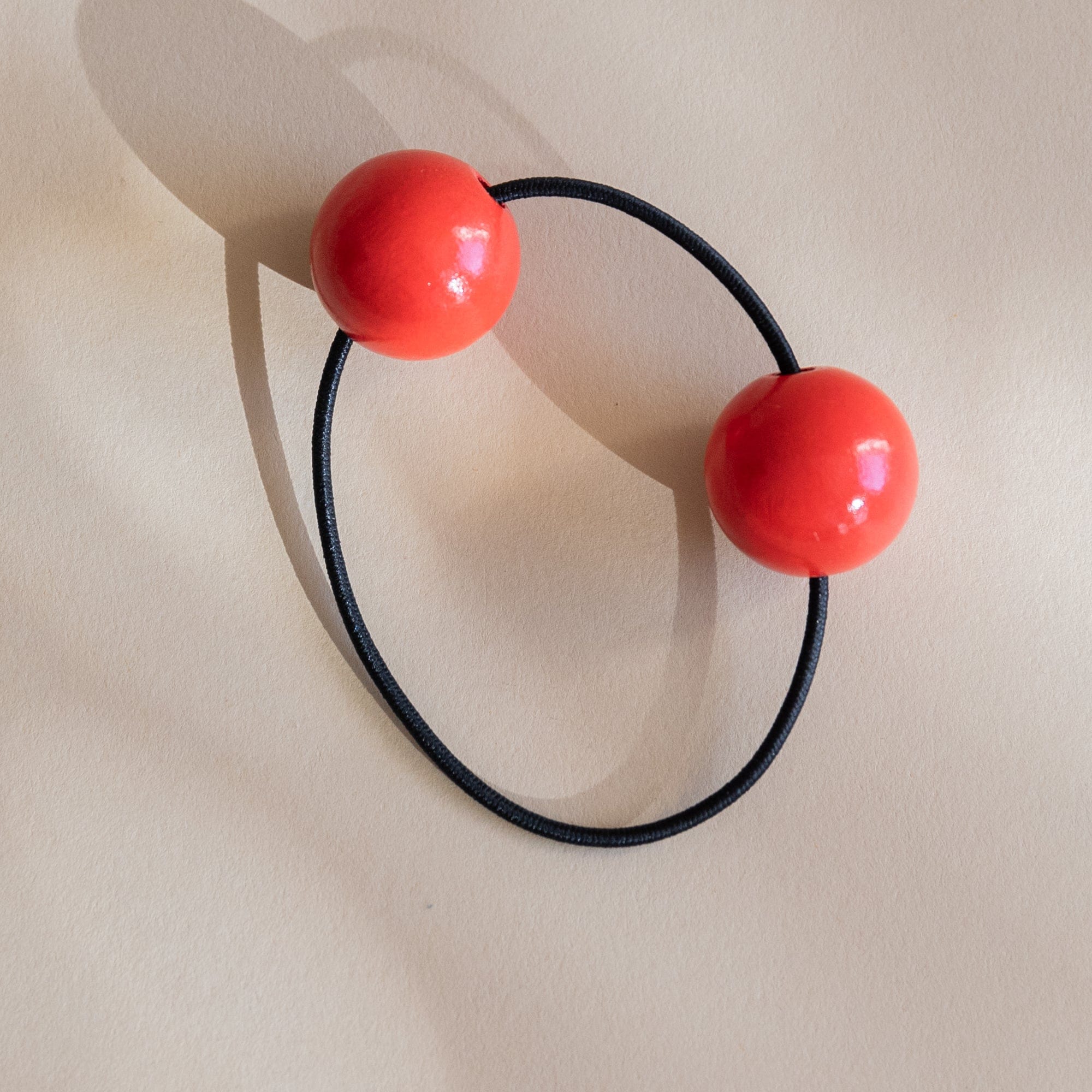 Saskia Diez Hair red Wooden Hair Tie by Saskia Diez