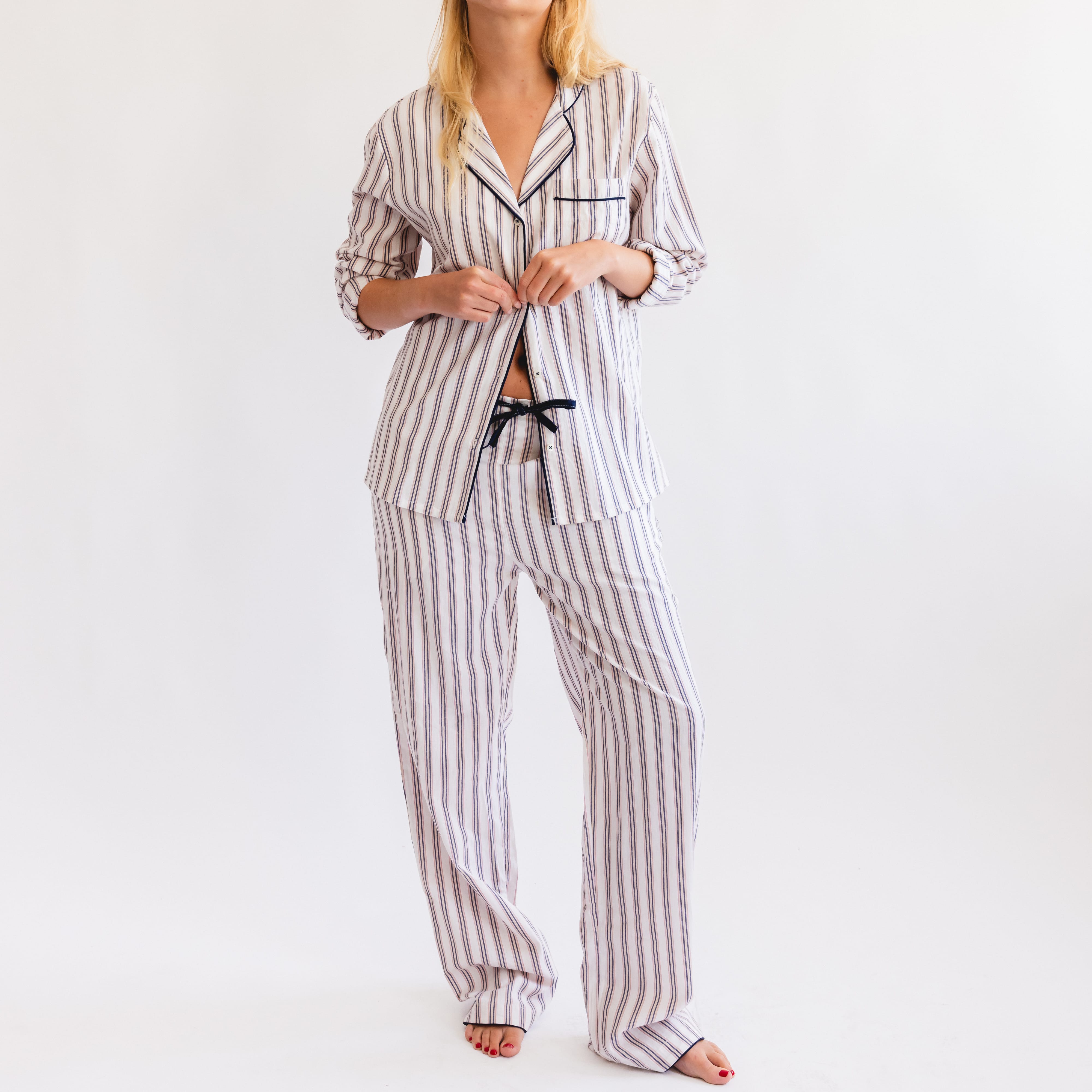 Scarlette Ateliers Sleepwear Classic Cotton Pajama Set by Scarlette Ateliers