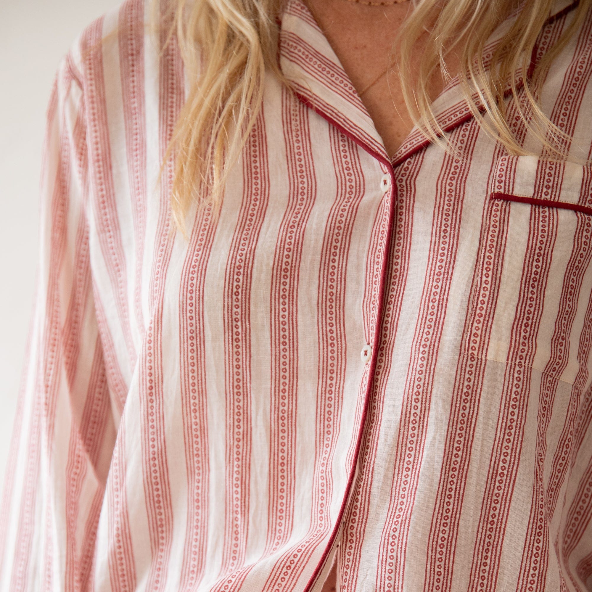 Scarlette Ateliers Sleepwear Franz / 1 - Small Classic Cotton Pajama Set by Scarlette Ateliers