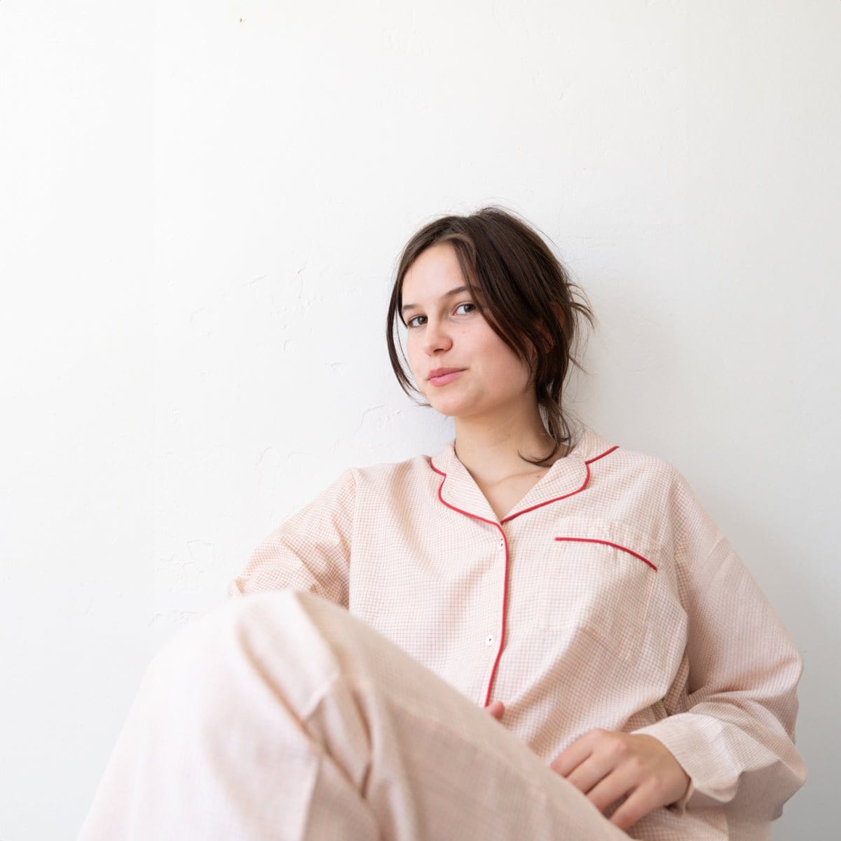 Scarlette Ateliers Sleepwear Grace / 1 - Small Classic Cotton Pajama Set by Scarlette Ateliers