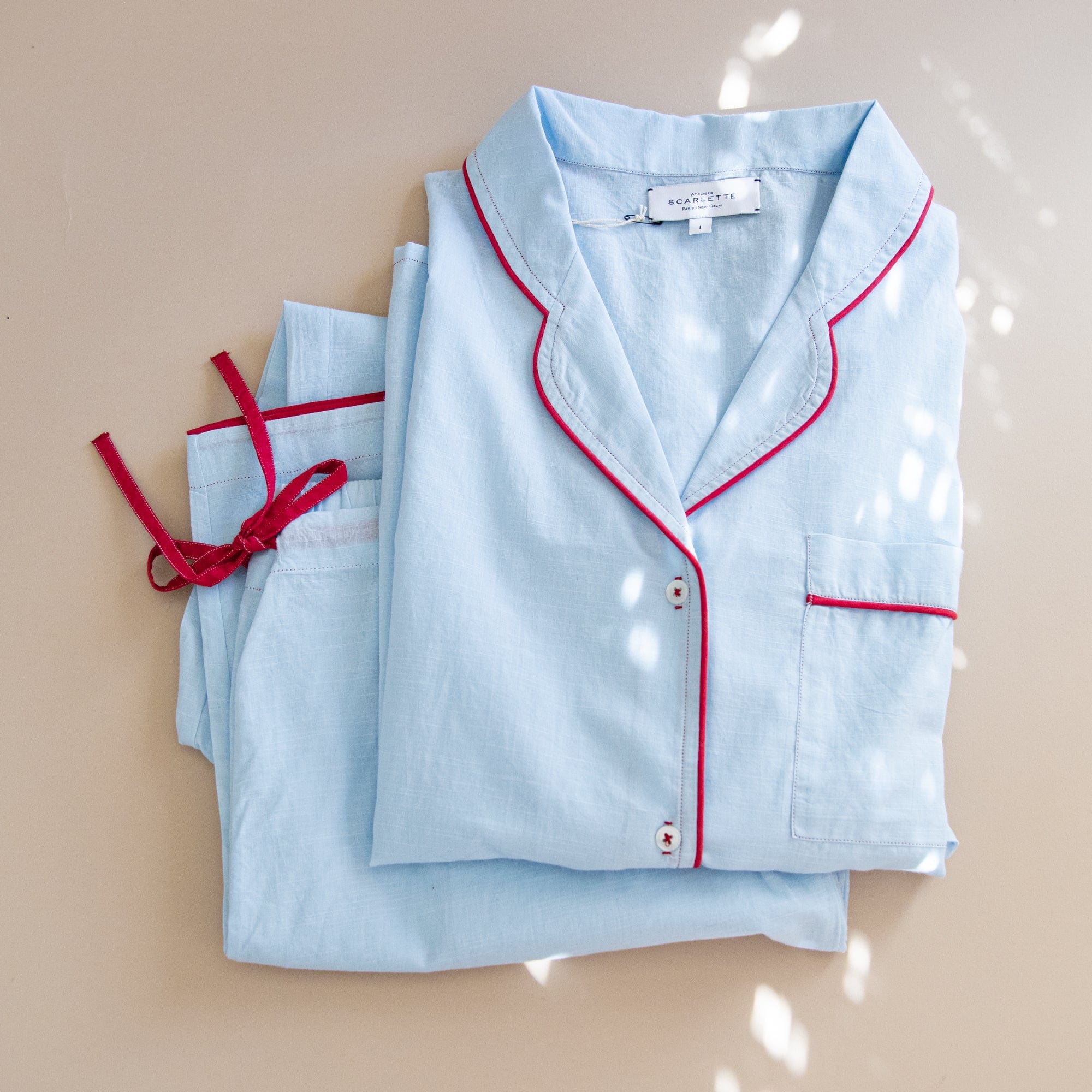 Scarlette Ateliers Sleepwear Johnny / 1 - Small Classic Cotton Pajama Set by Scarlette Ateliers