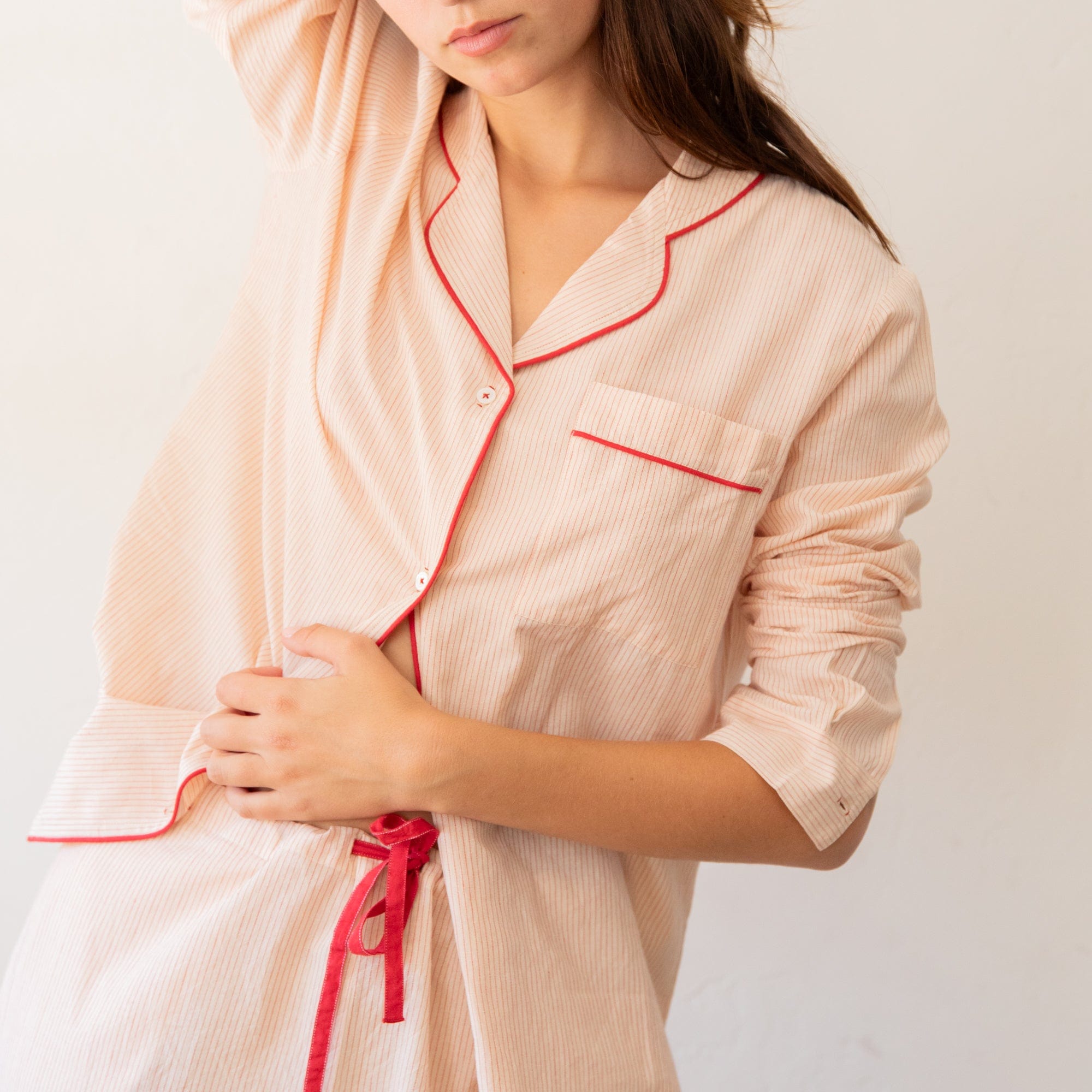 Scarlette Ateliers Sleepwear Lily / 1 - Small Classic Cotton Pajama Set by Scarlette Ateliers