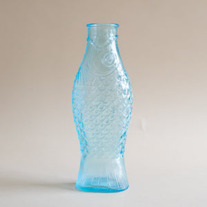Glass Fish Shaped Pitcher - Blue