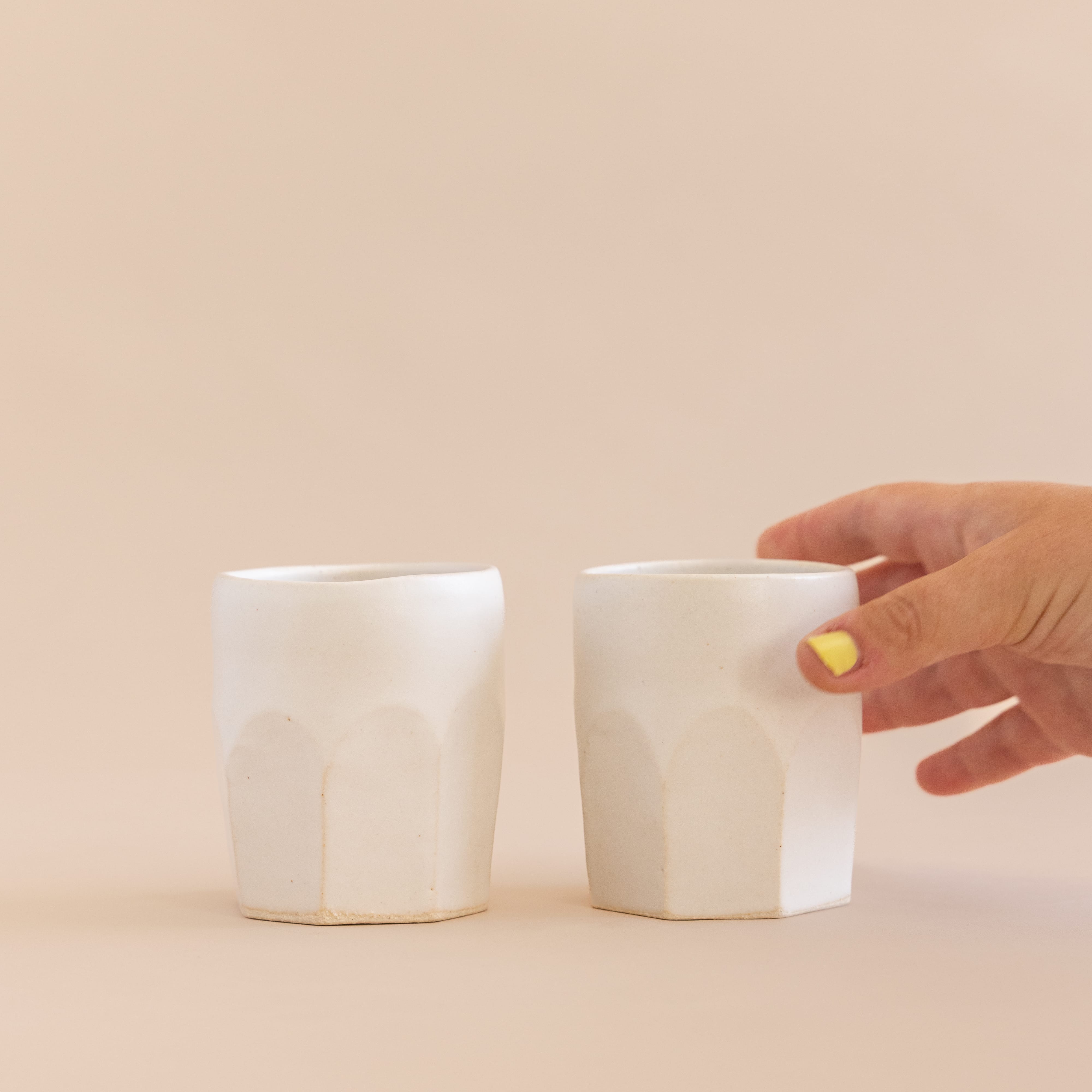 Sheldon Ceramics Drinkware Faceted Ceramic Tumbler