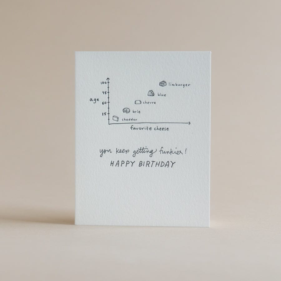 Shorthand Press Greeting Cards Favorite Cheese Birthday Card