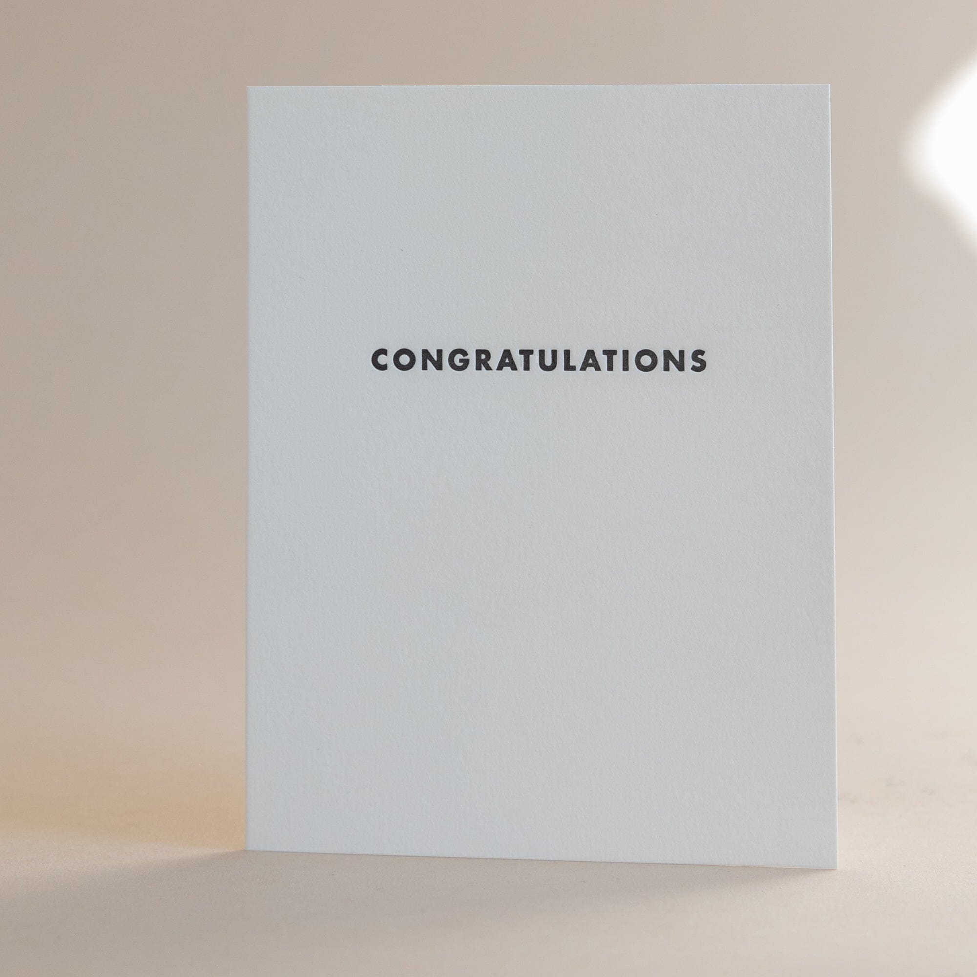 Shorthand Press Greeting Cards Futura Congratulations Card