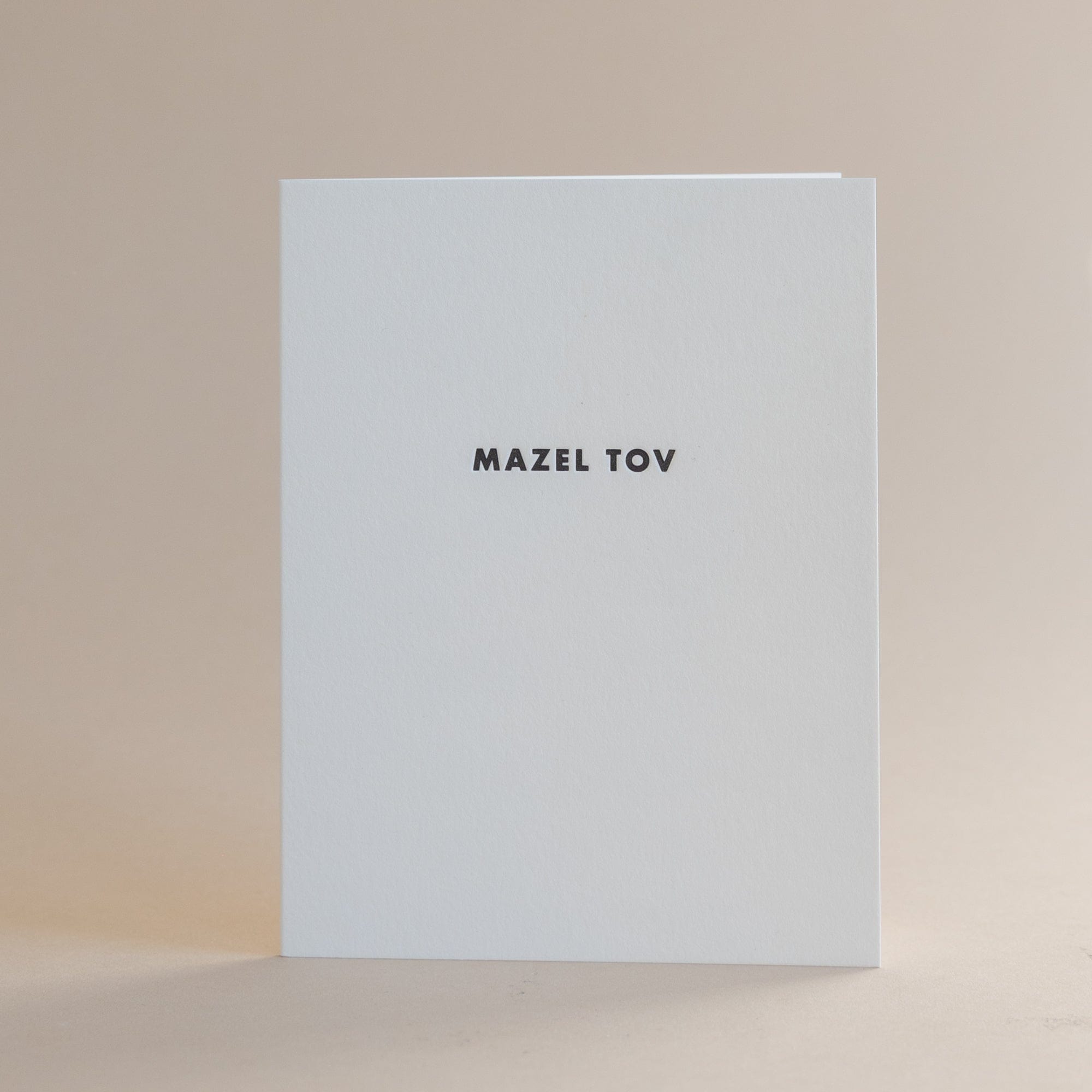 Shorthand Press Greeting Cards Futura Mazel Tov Card