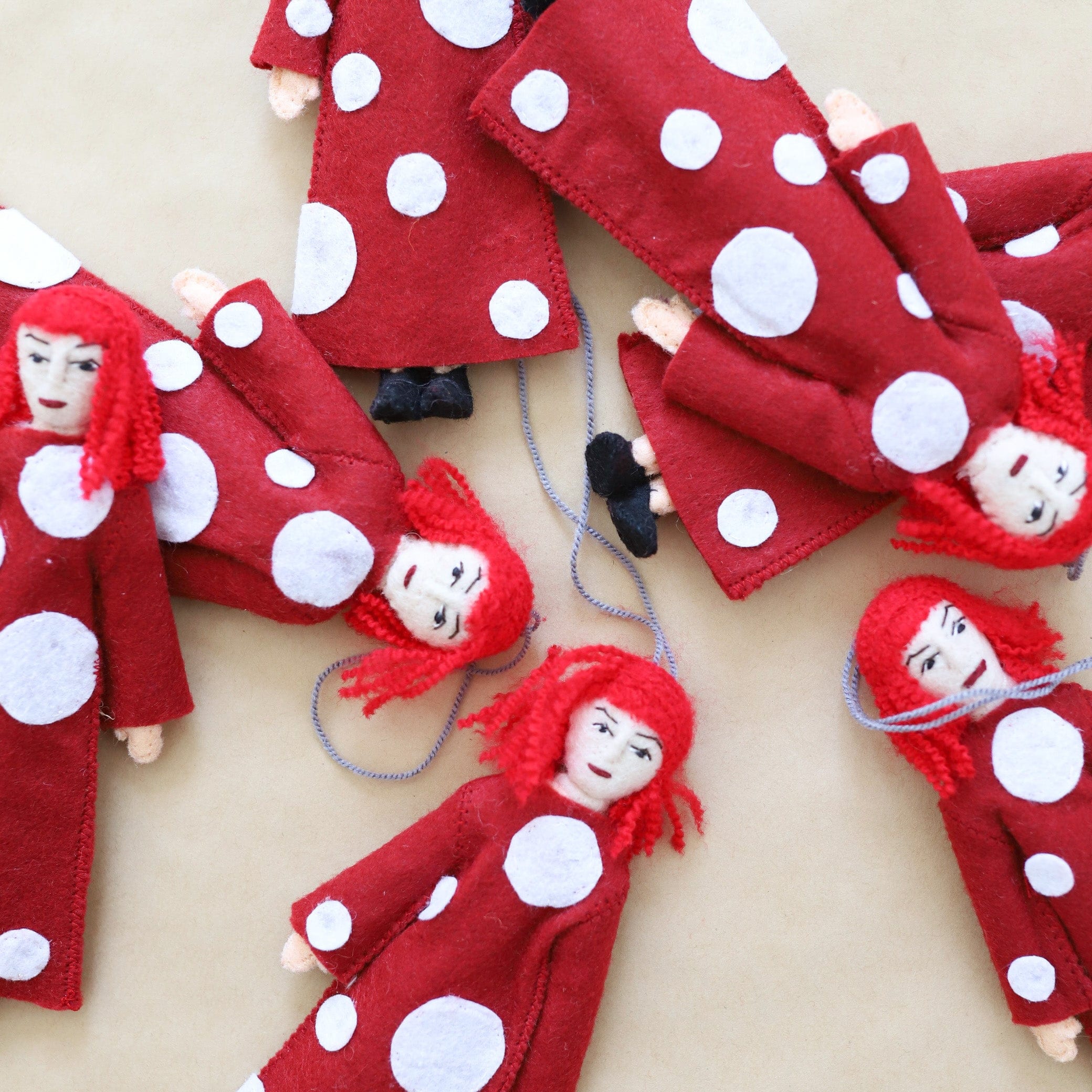 Silk Road Bazaar Decor Yayoi Kusama Felt Ornament