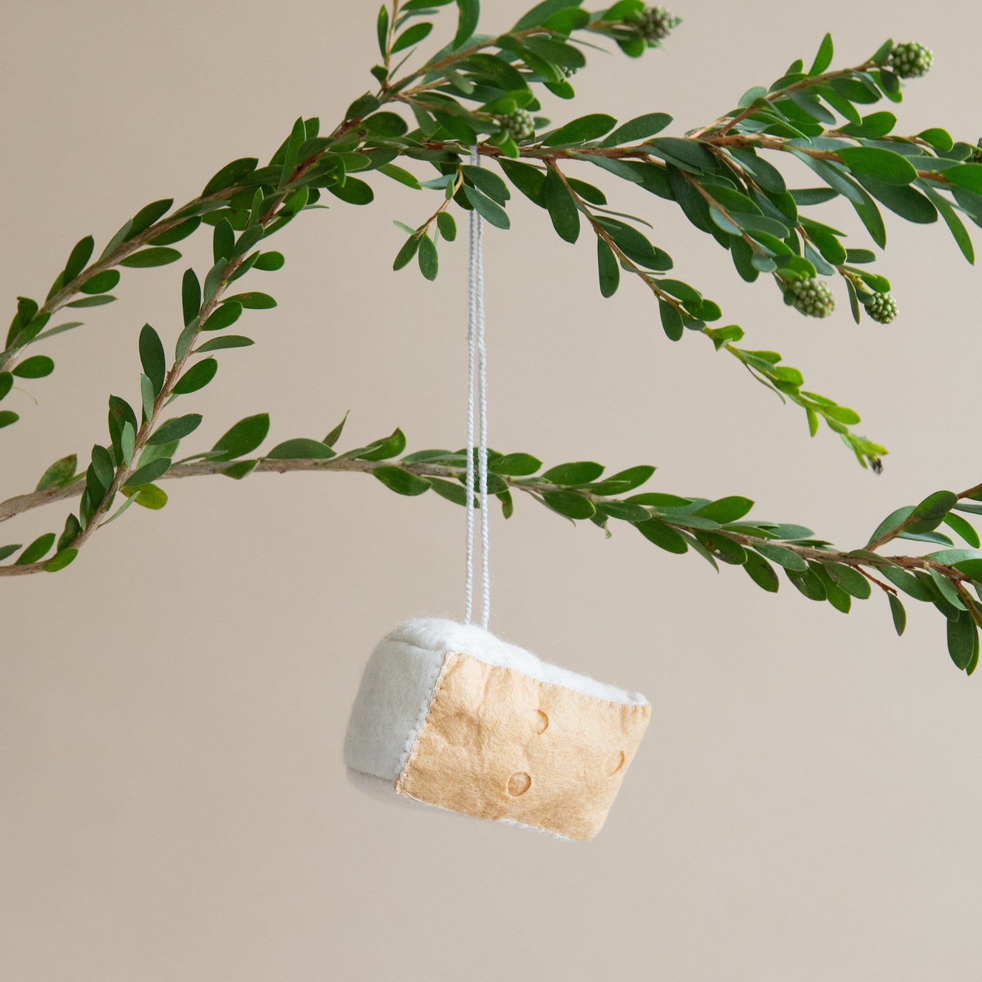 Silk Road Bazaar Seasonal Cheese Wedge Ornament