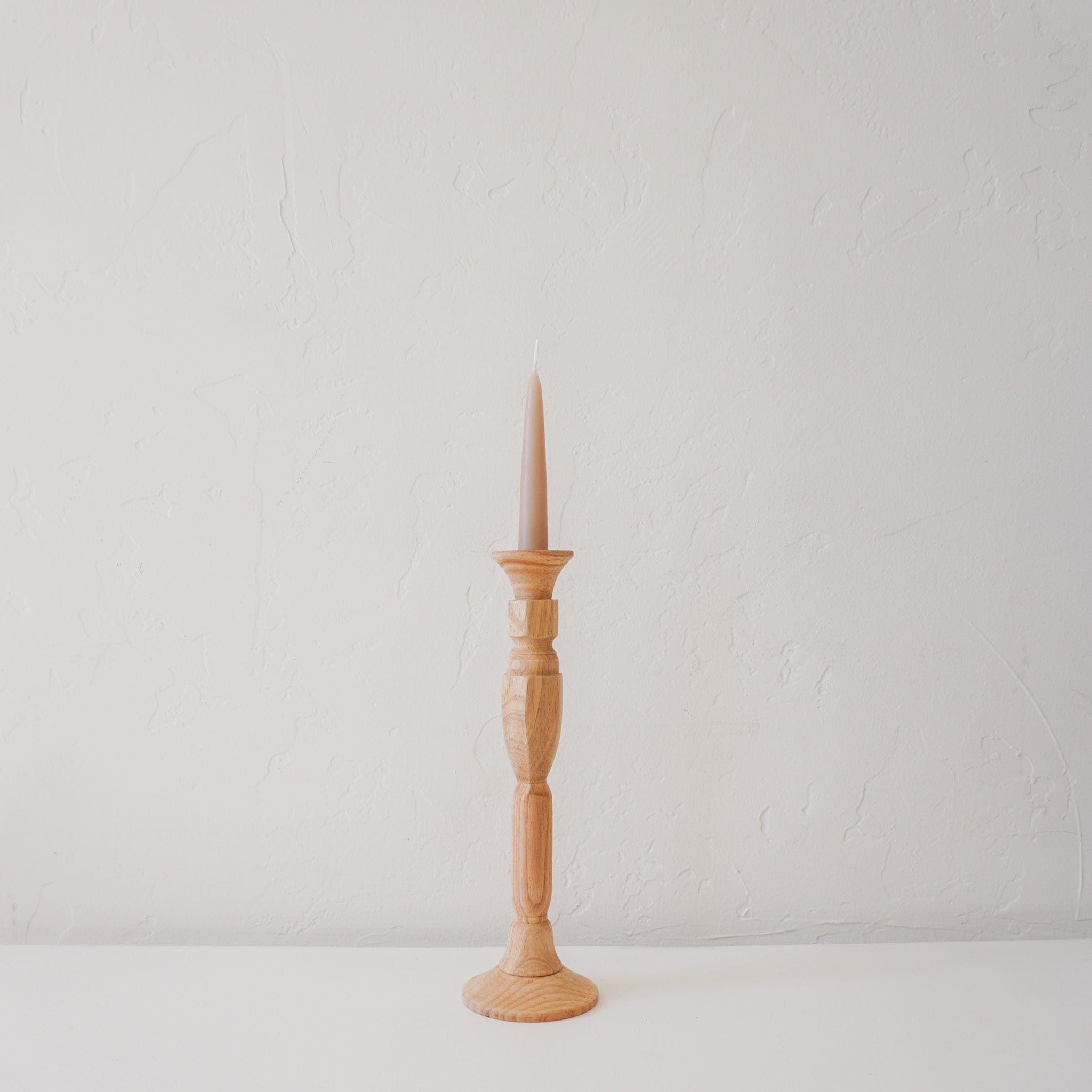 Sir/Madame Candle Holders Large Wood Taper Candle Holders