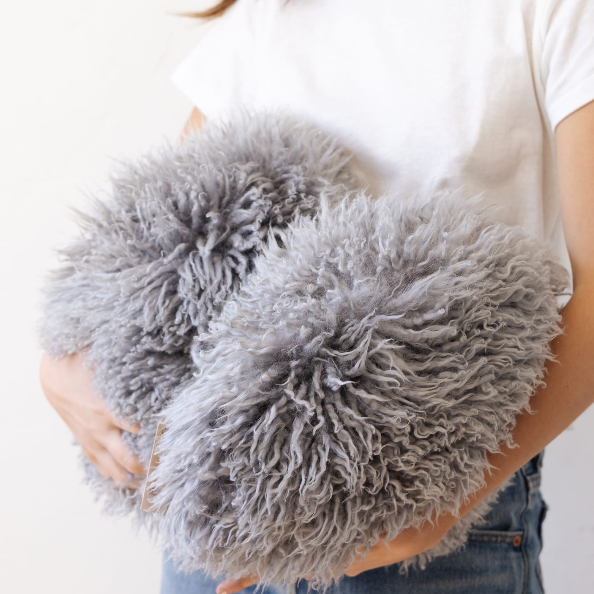 Skye Skyns Pillows Round Sheepskin Pillow