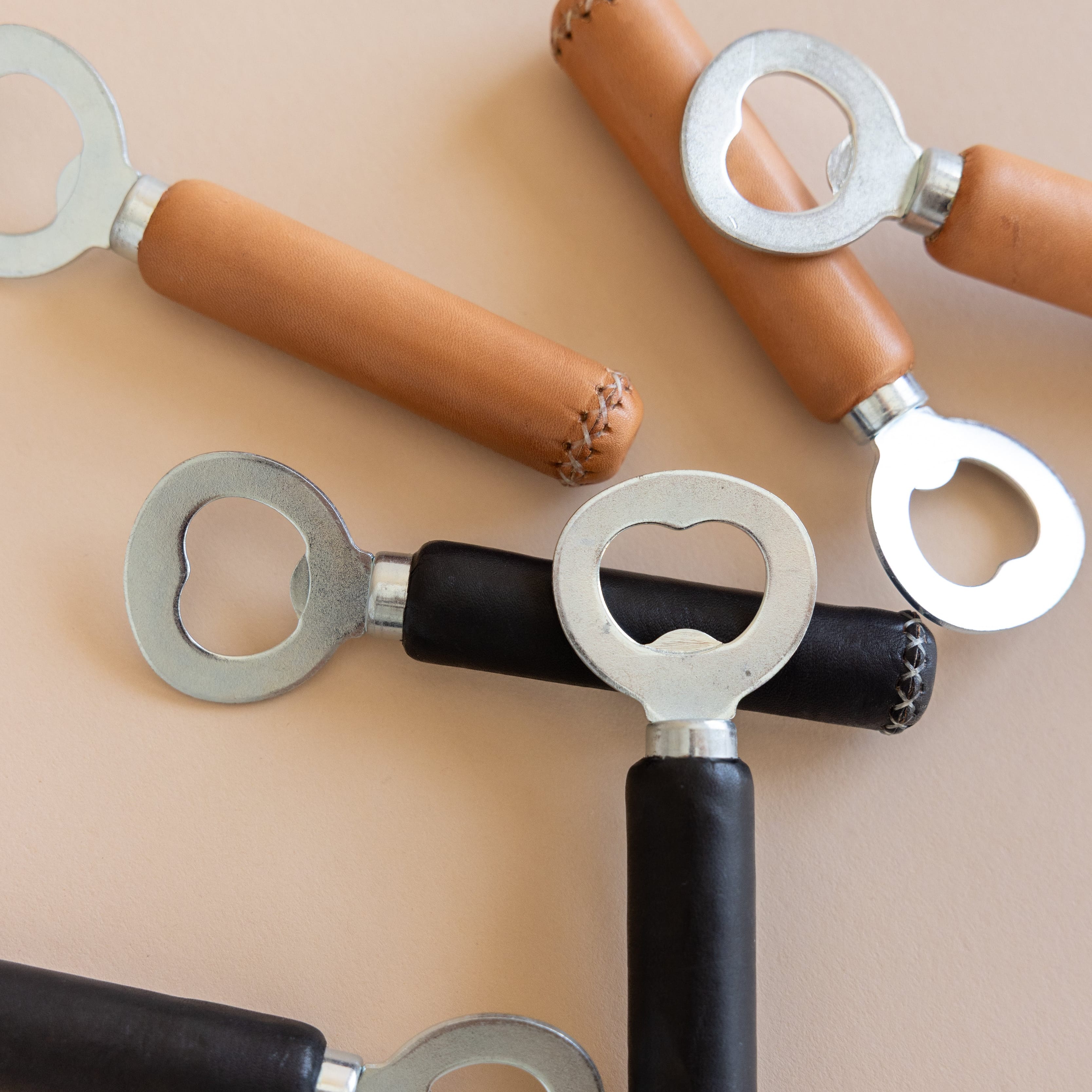 Sol & Luna Barware Leather Wrapped Bottle Opener
