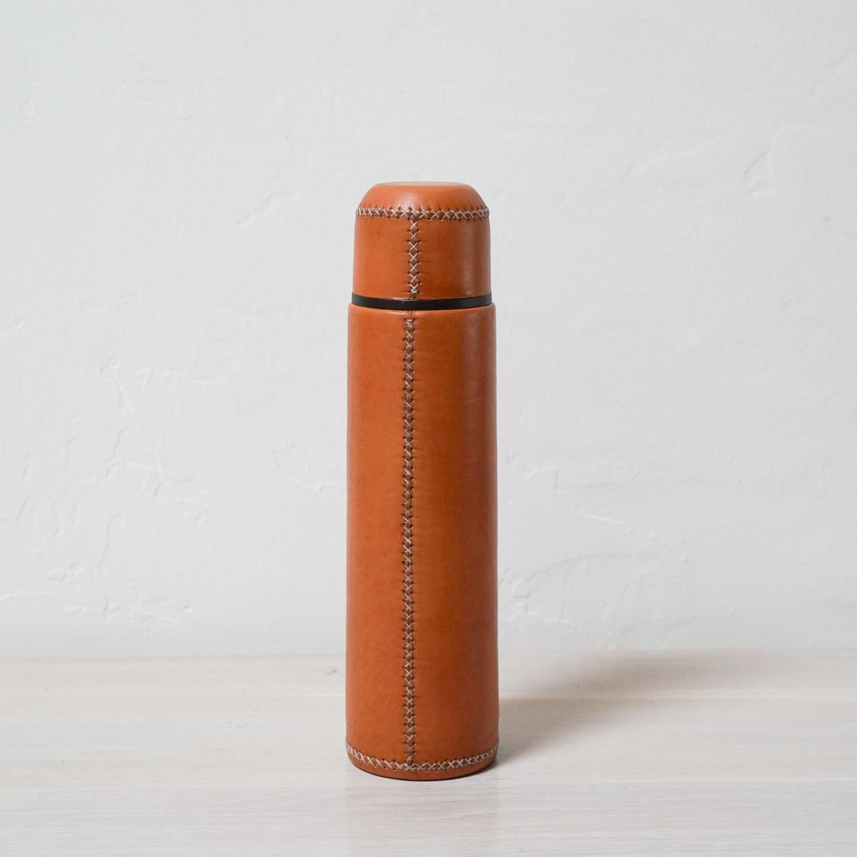 Sol & Luna Drinkware Natural Leather Wrapped Thermos