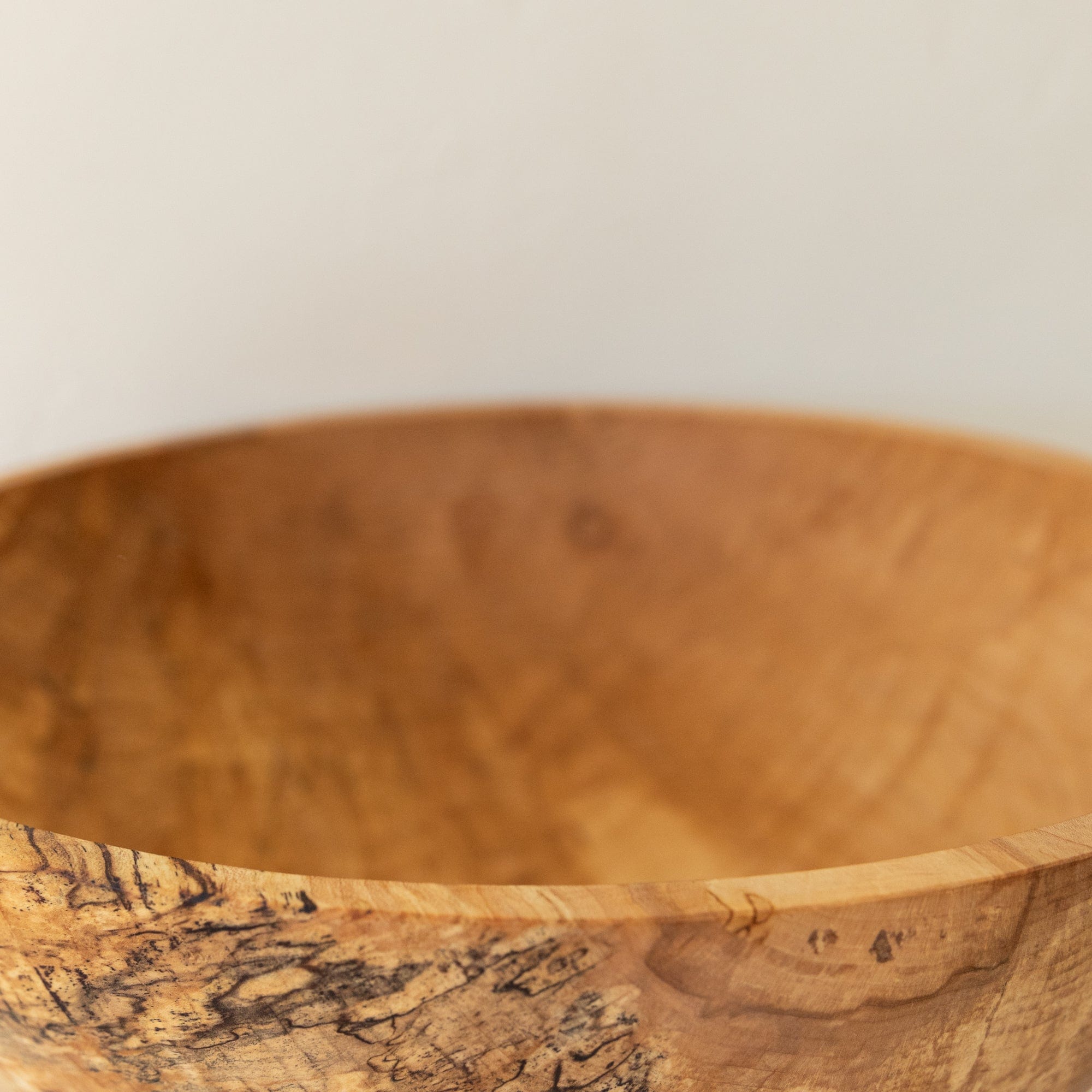 Spencer Peterman Serveware Wooden Salad Bowl in Spalted Maple