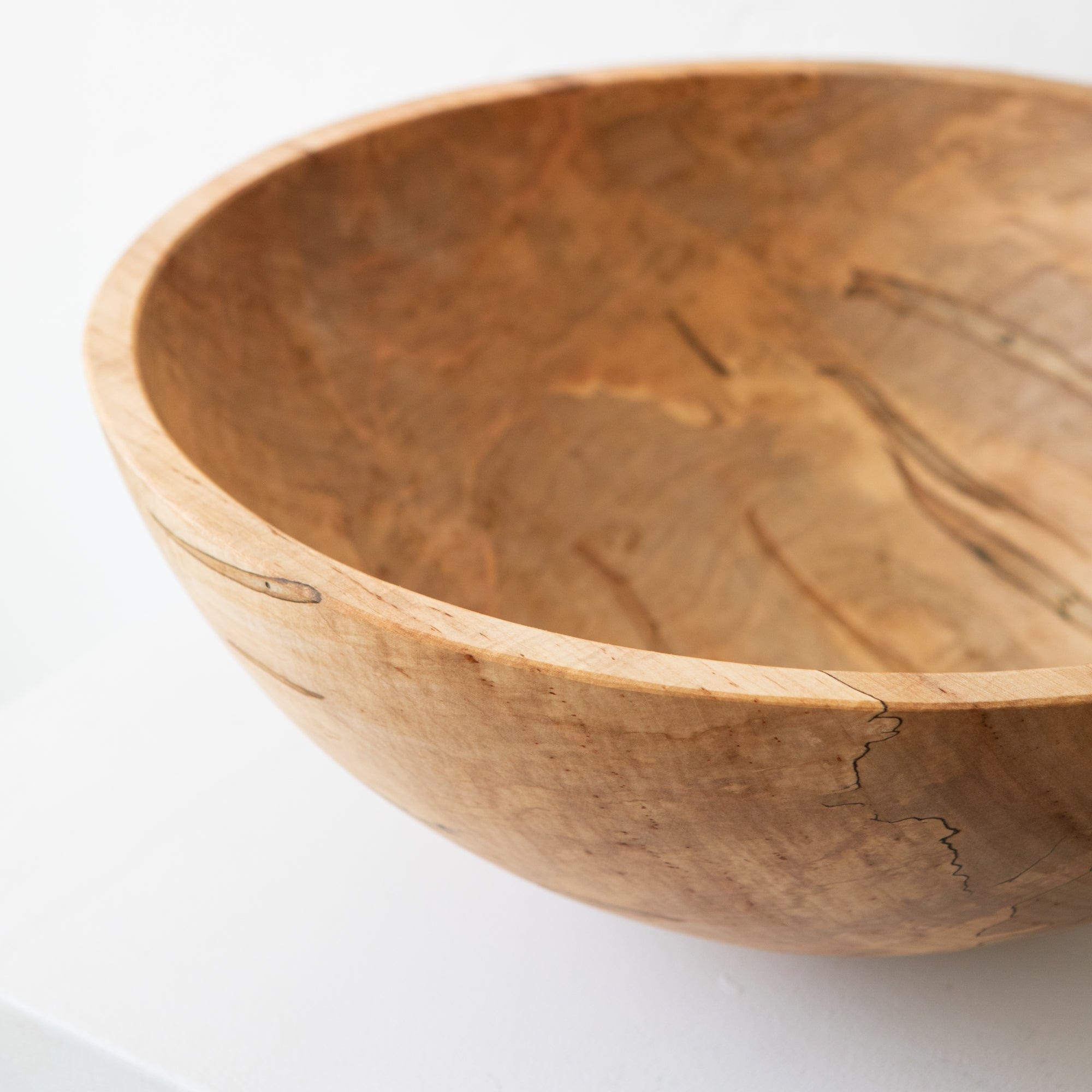 Spencer Peterman Serveware Wooden Salad Bowl in Spalted Maple