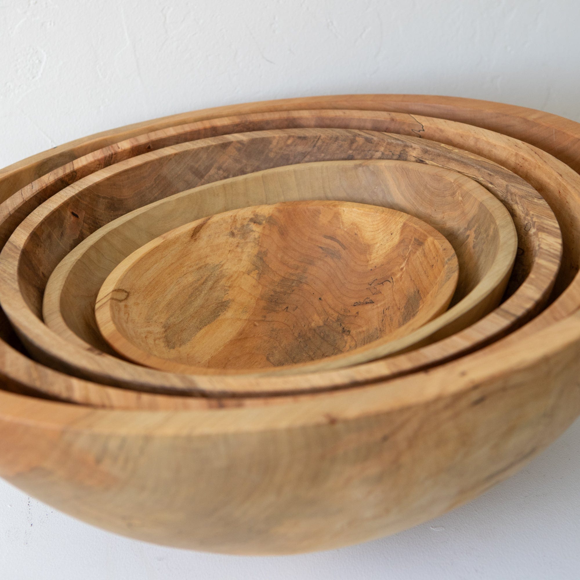 Spencer Peterman Serveware Wooden Salad Bowl in Spalted Maple