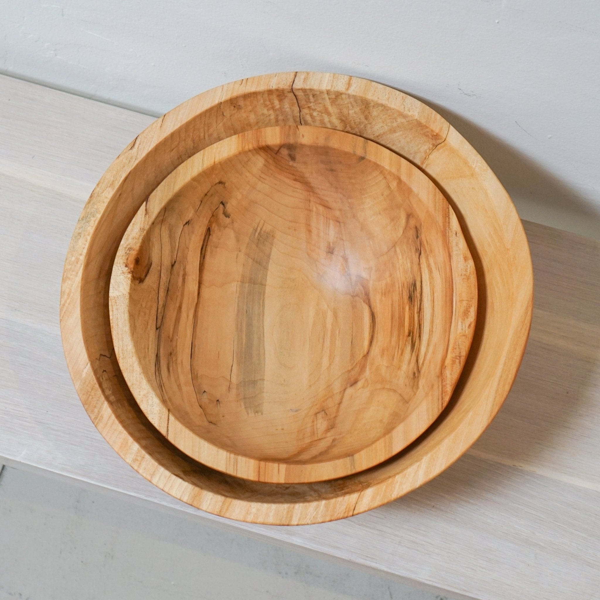 Spencer Peterman Serveware Wooden Salad Bowl in Spalted Maple