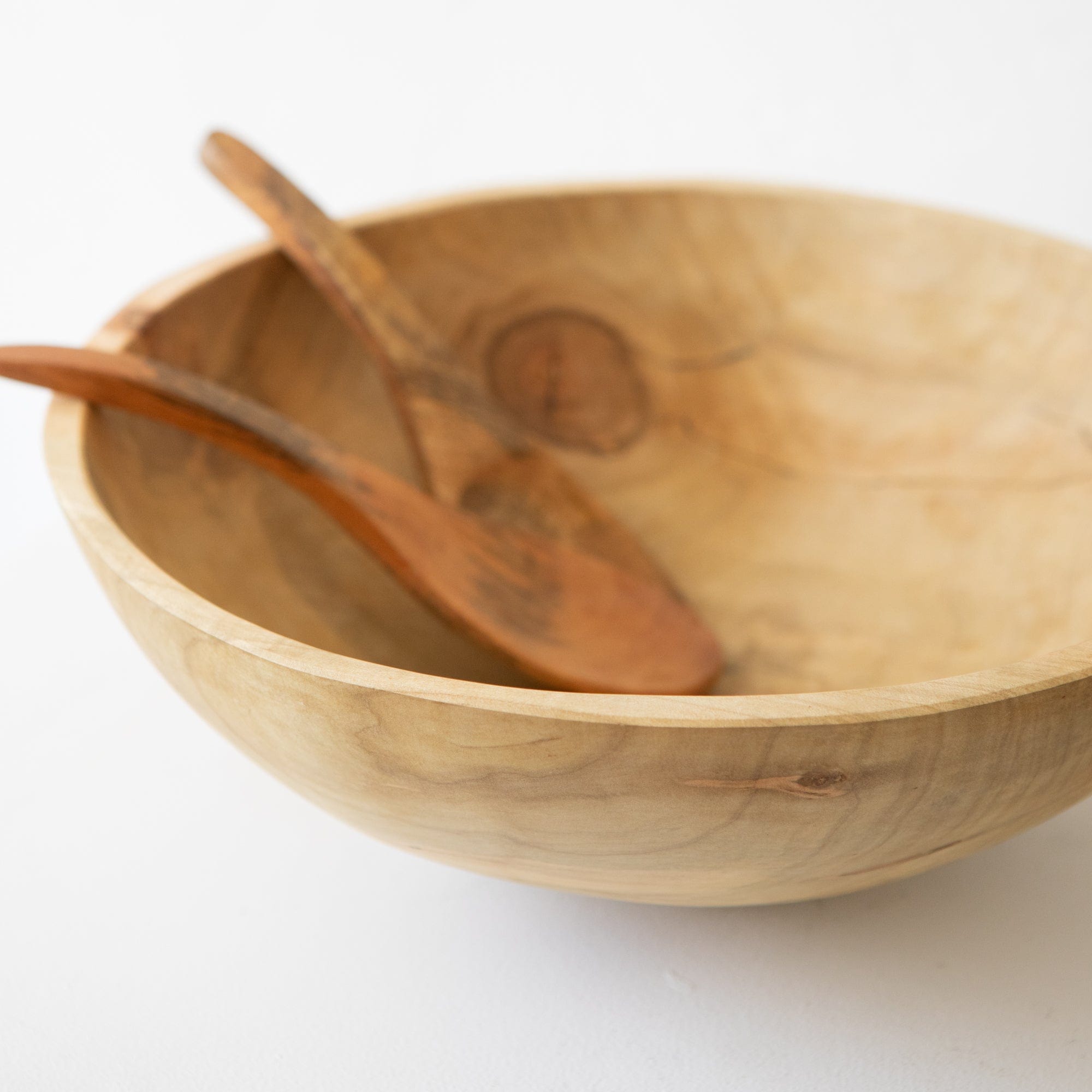 Spencer Peterman Serveware Wooden Salad Bowl in Spalted Maple